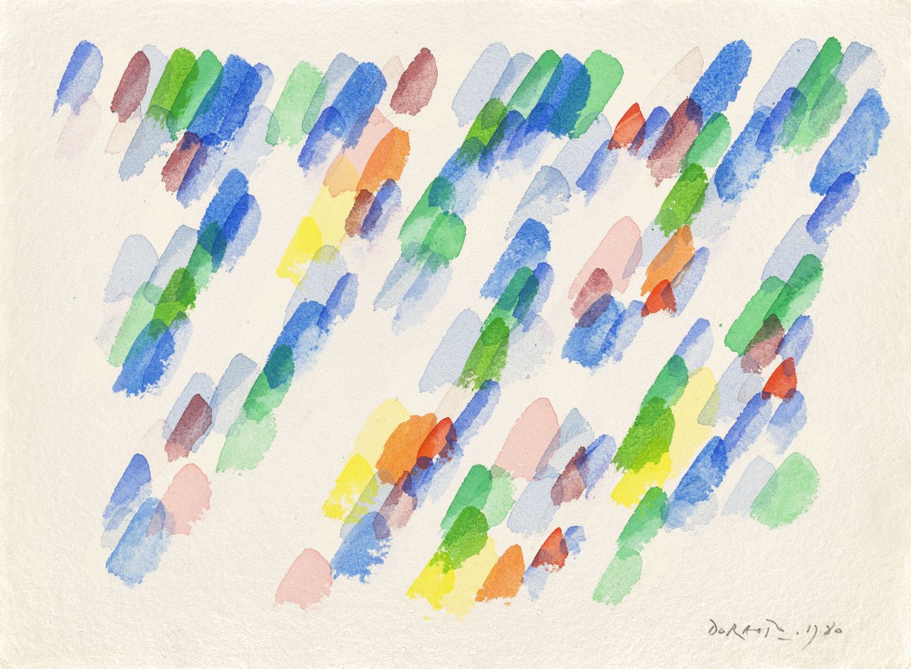 This picture shows the following artwork: Piero Dorazio. Lindos. 1980.