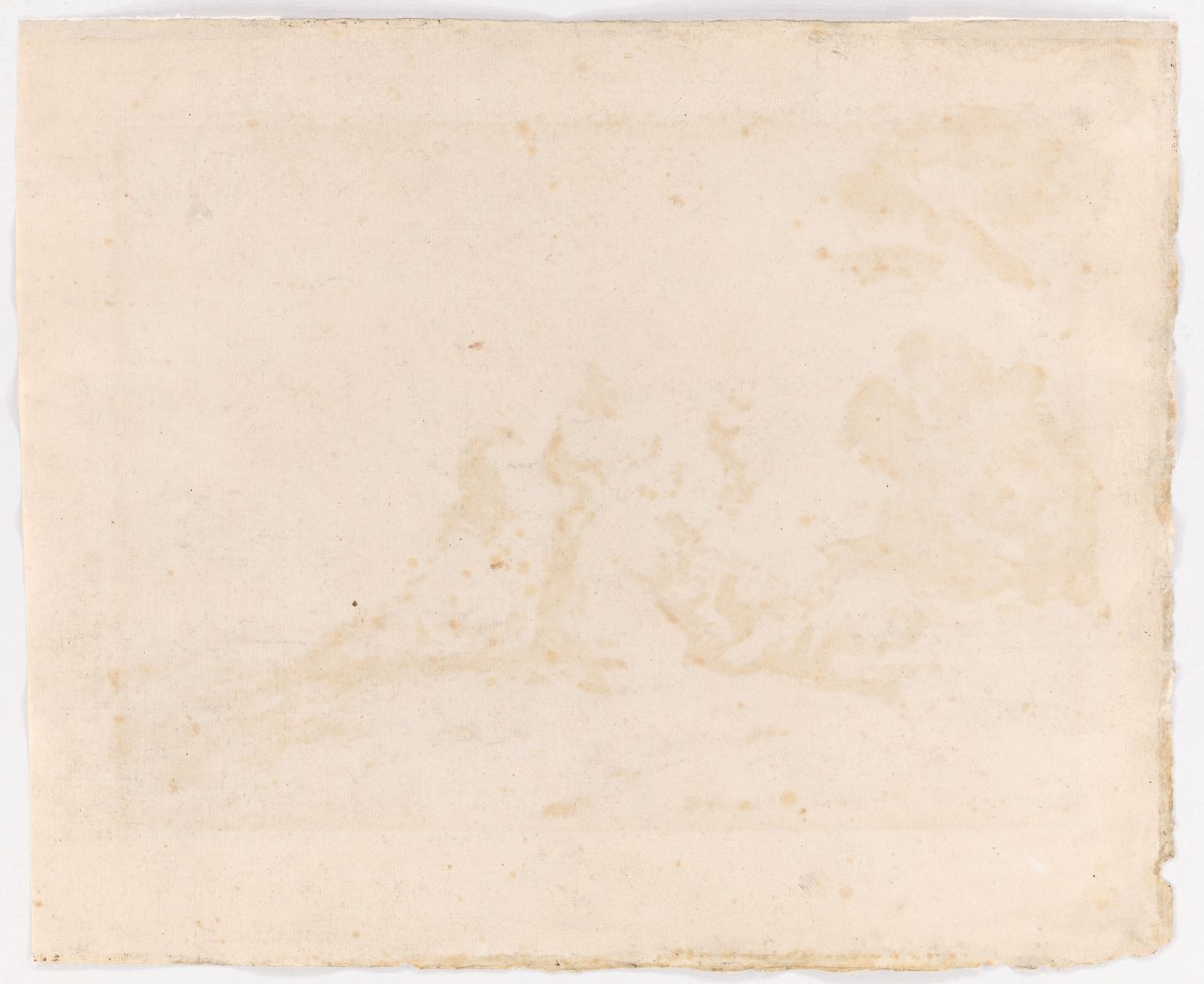 This picture shows the following artwork: Honoré Daumier. ”Enfants jouant sous des arbres”.