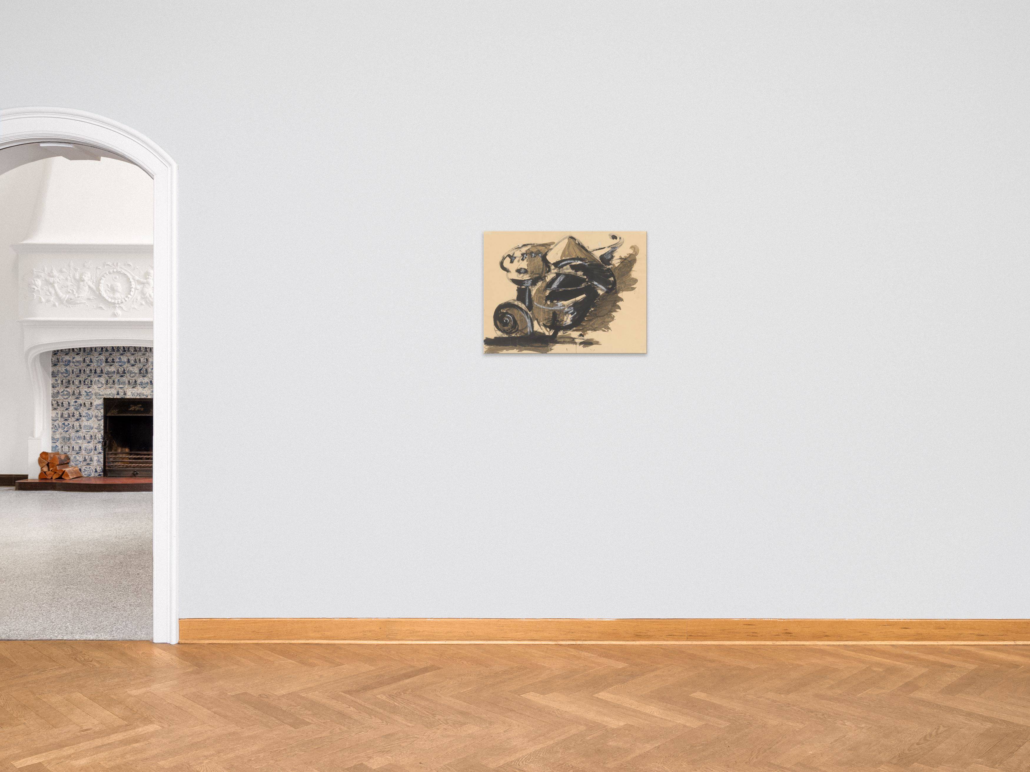 This picture shows the following artwork: Markus Lüpertz. Arrangement for a hat. 1973.