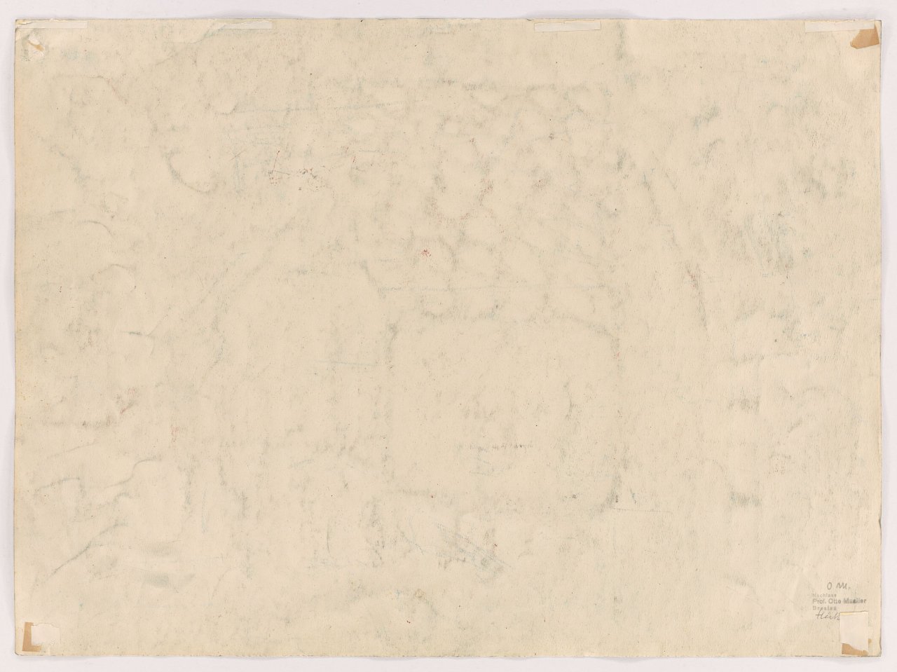 This picture shows the following artwork: Otto Mueller. ”Alte Häuser”. Circa 1927.