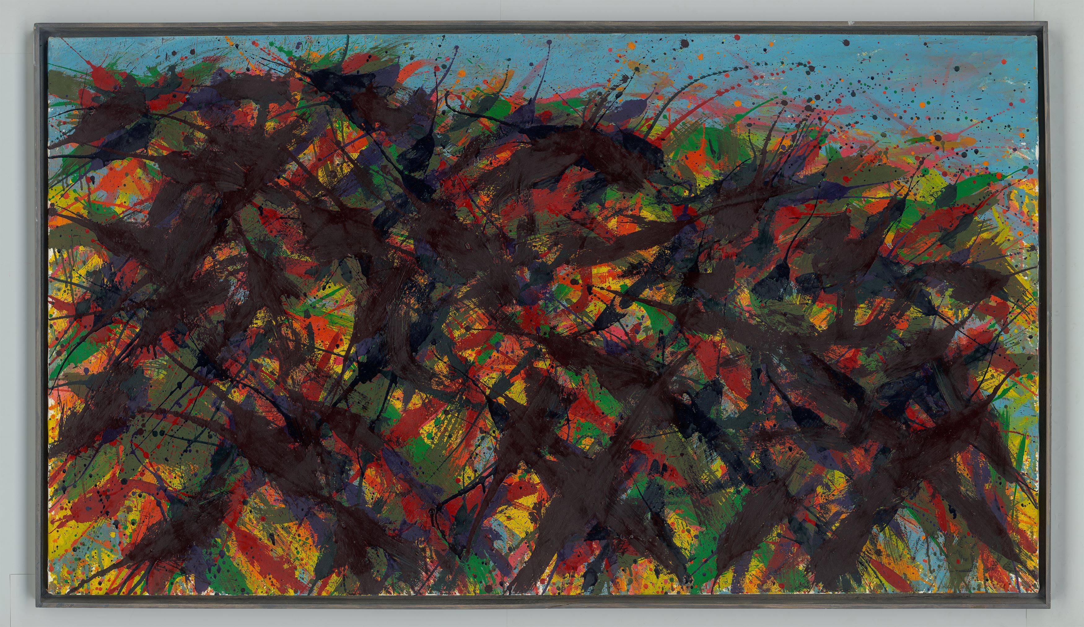 Auf diesem Bild ist das folgende Kunstwerk zu sehen: Max Uhlig. „Paysage de mai près de Faucon“. 1992.