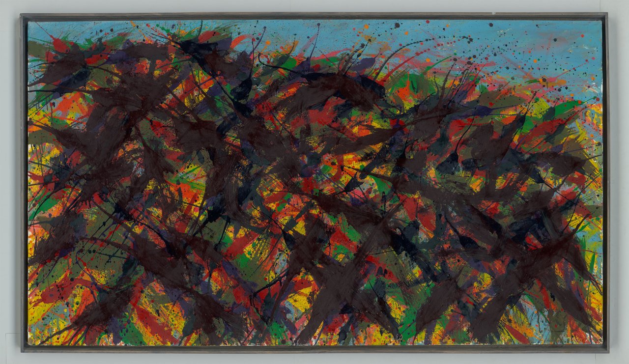 Auf diesem Bild ist das folgende Kunstwerk zu sehen: Max Uhlig. „Paysage de mai près de Faucon“. 1992.
