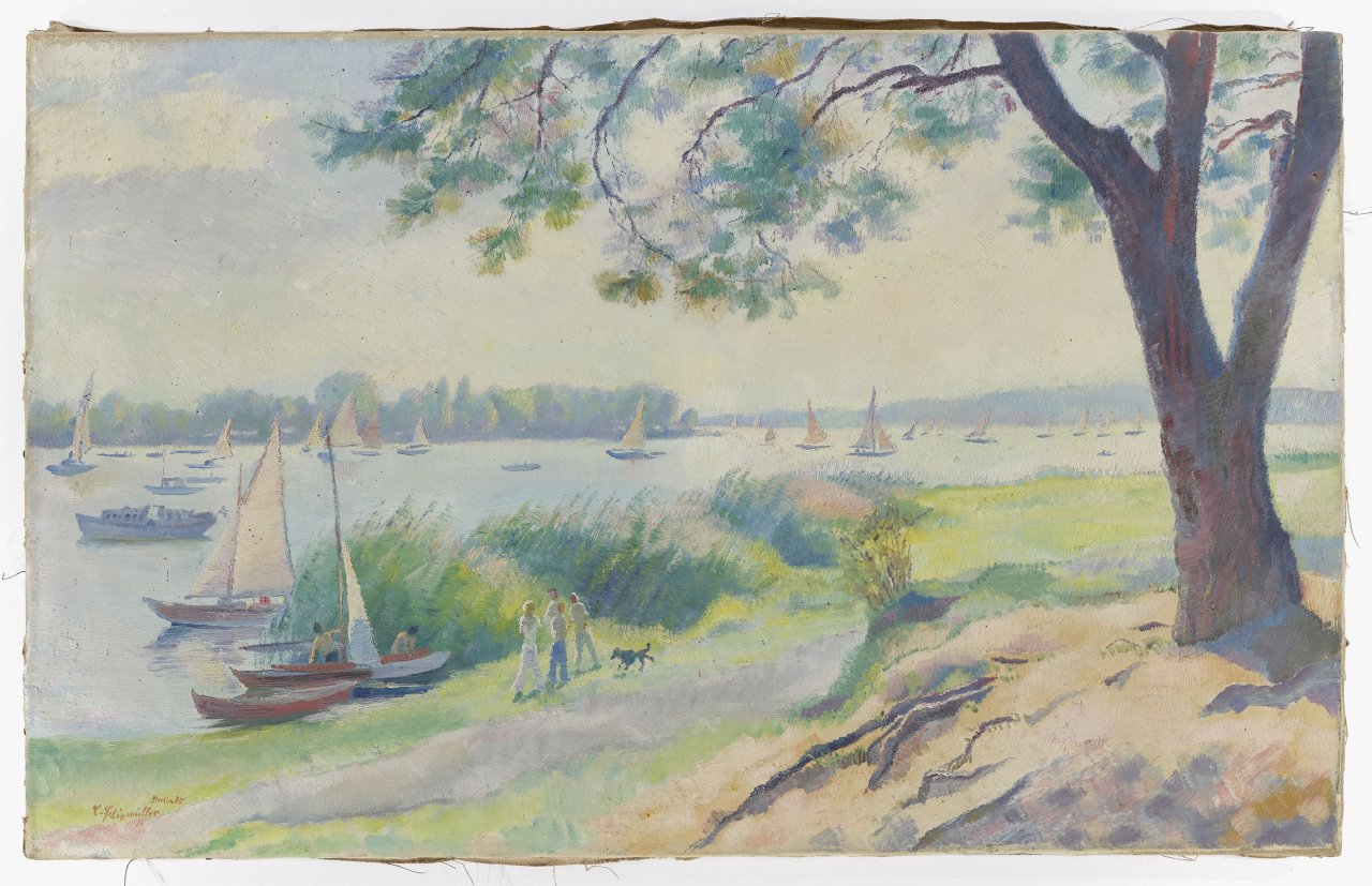 This picture shows the following artwork: Conrad Felixmüller. ”Havellandschaft (Lieperbucht, Insel Lindwerder)”. 1935.