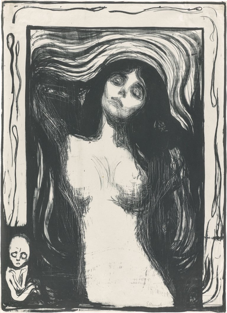 Auf diesem Bild ist das folgende Kunstwerk zu sehen: „Madonna“. 1895.