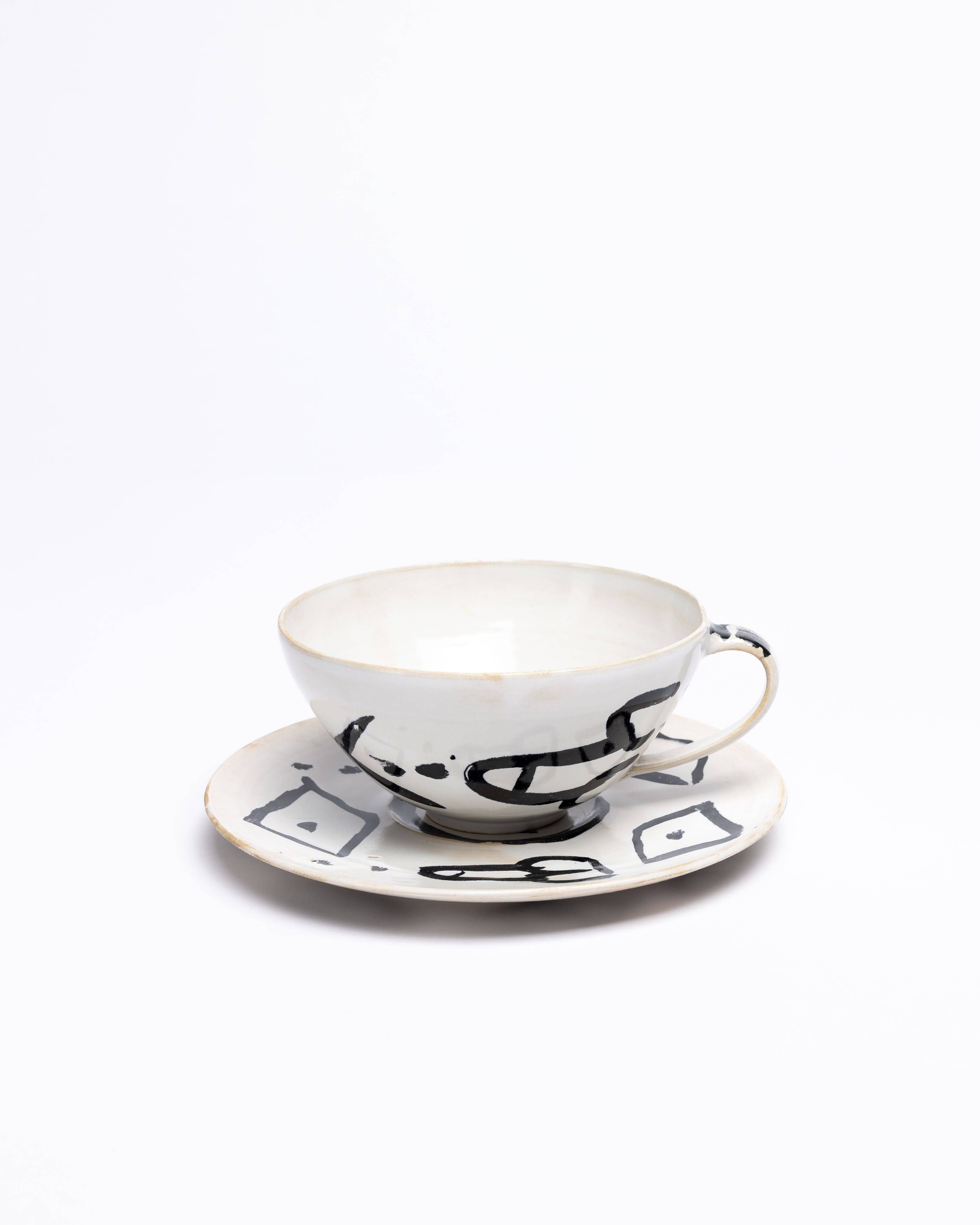 This picture shows the following artwork: A.R. Penck. Untitled (Tea set).