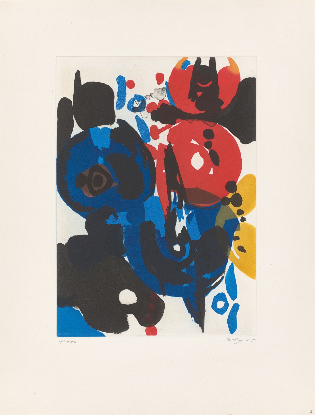 Auf diesem Bild ist das folgende Kunstwerk zu sehen: Ernst Wilhelm Nay. „Sechs Aquatinten“. 1965.