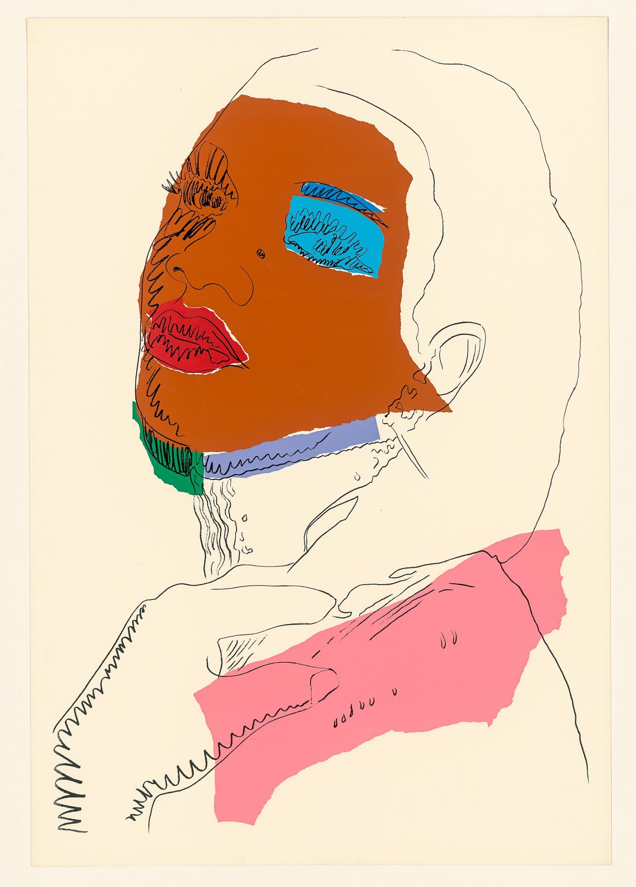 Auf diesem Bild ist das folgende Kunstwerk zu sehen: Andy Warhol. Aus: „Ladies and Gentlemen“. 1975.