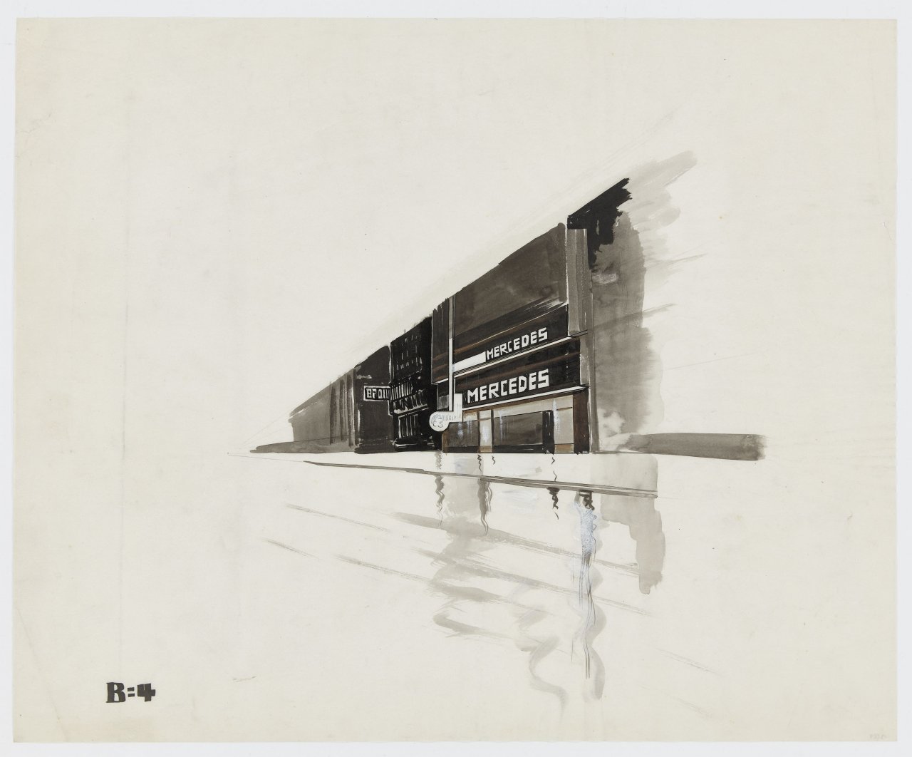 This picture shows the following artwork: Robert Michel. Mercedes (B=4).