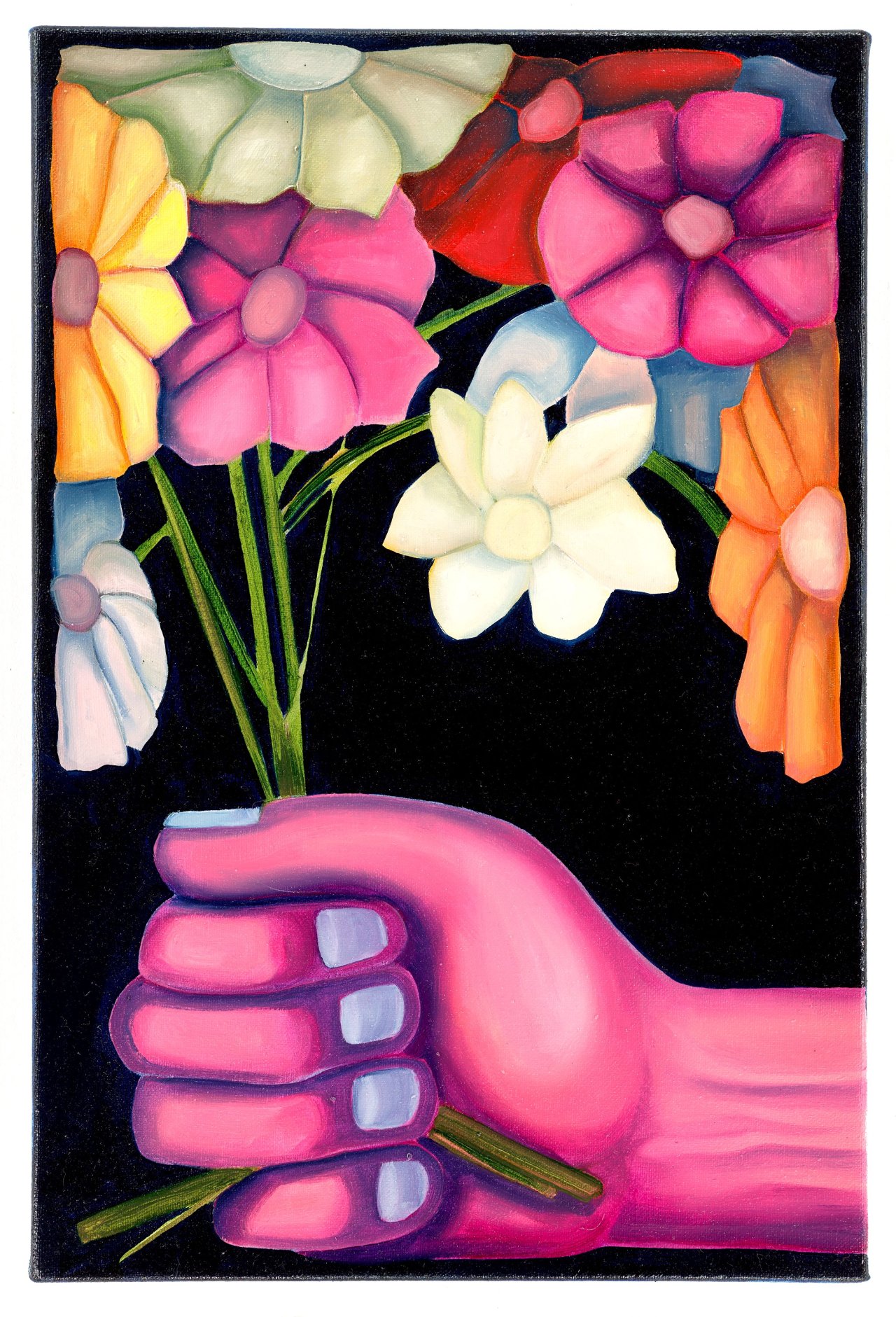 This picture shows the following artwork: André Wendland. ”Romantic Streak”. 2024.