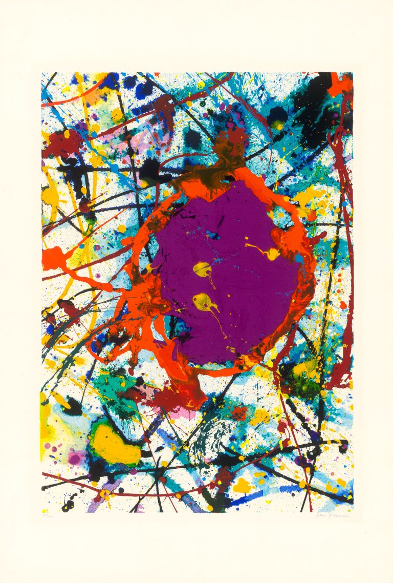 Auf diesem Bild ist das folgende Kunstwerk zu sehen: Sam Francis. „Composition“. 1991.