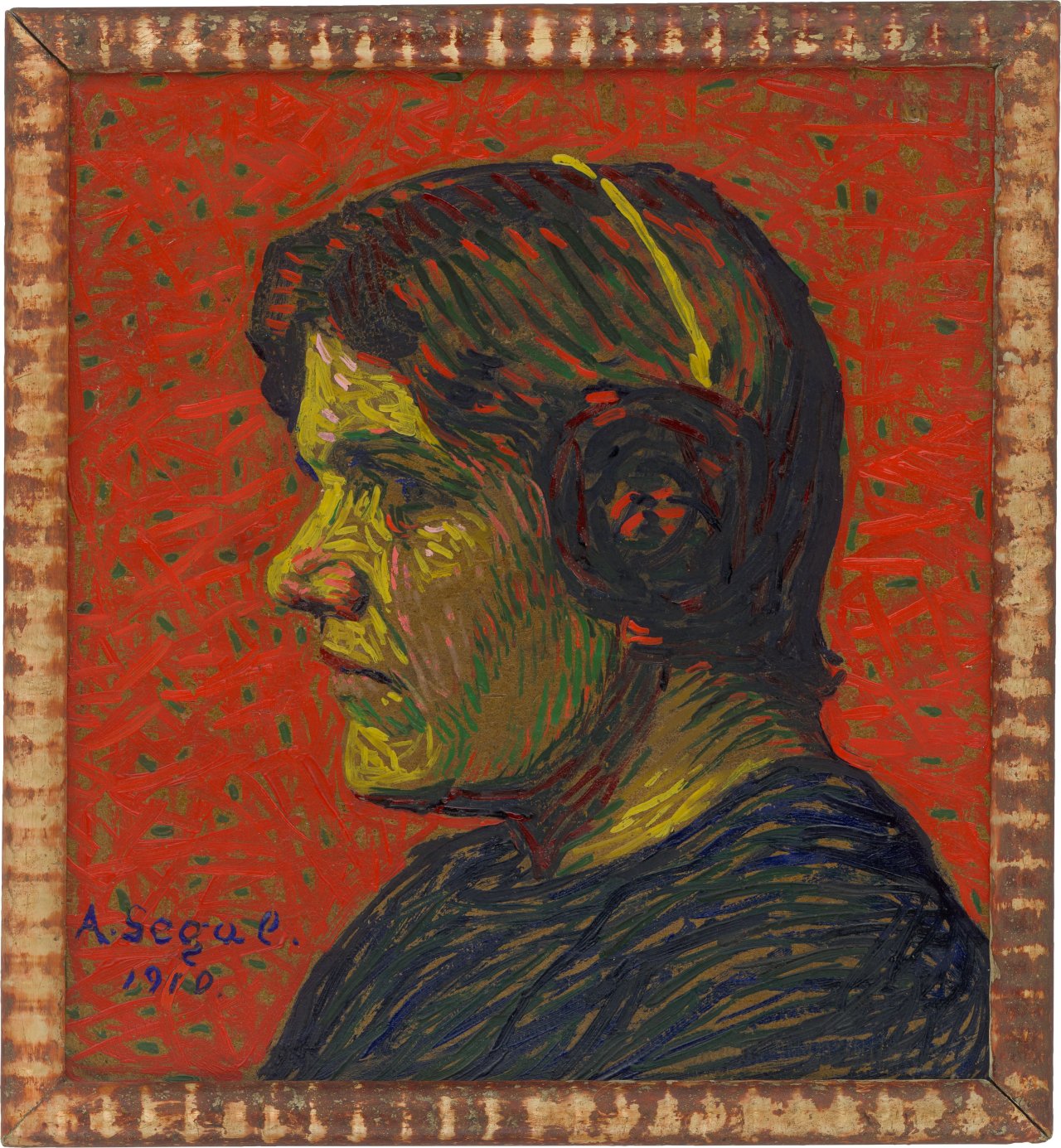 This picture shows the following artwork: Arthur Segal. Portrait Emmy Nienburg. 1910.