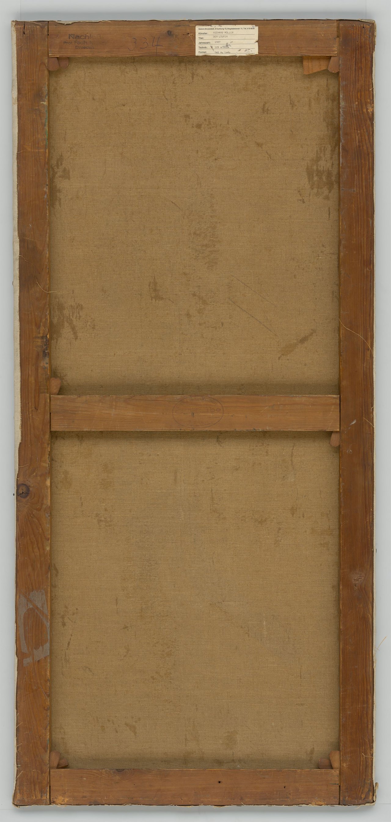 This picture shows the following artwork: Richard Müller. ”Der Läufer”. 1927.