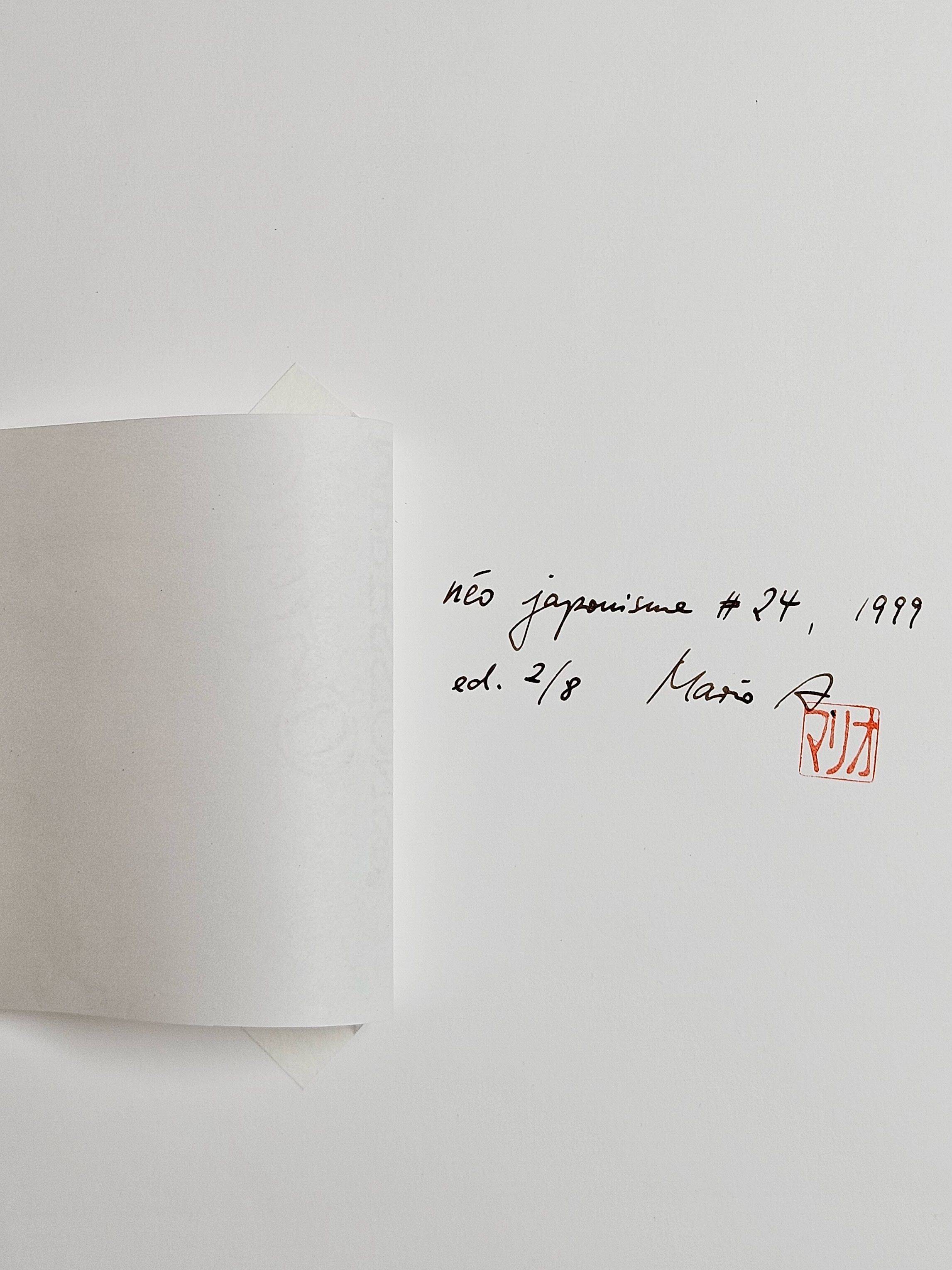 This picture shows the following artwork: Mario A. (i.e. Mario Ambrosius). ”Néo Japonisme # 24