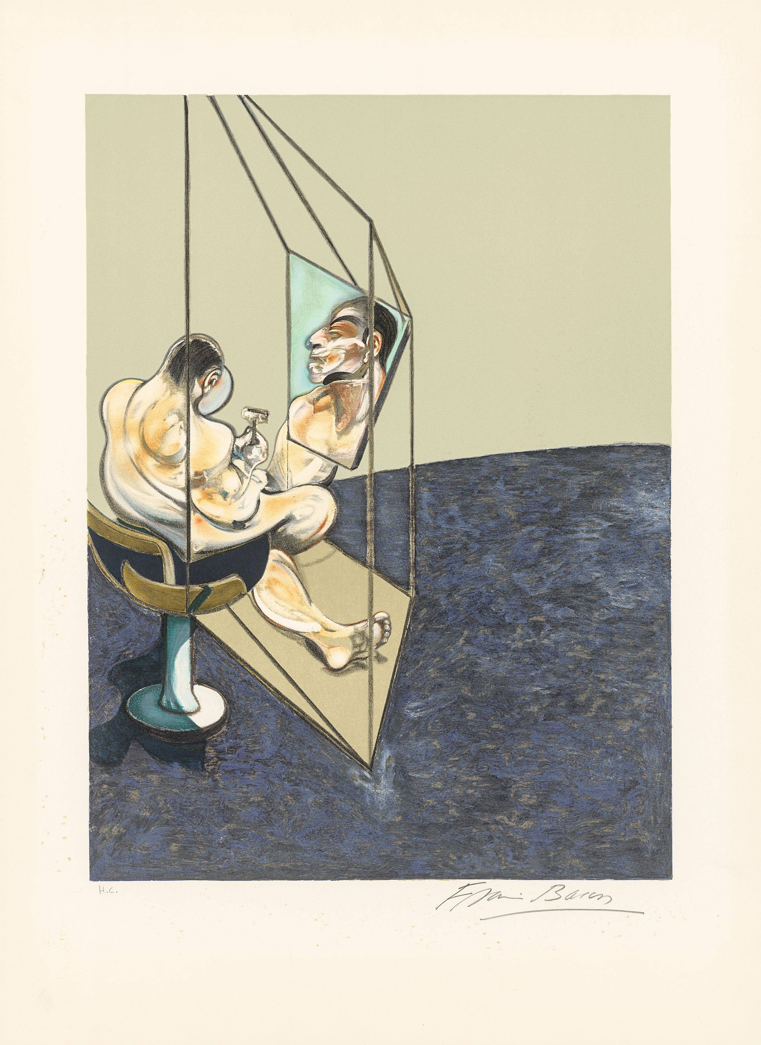 Auf diesem Bild ist das folgende Kunstwerk zu sehen: Francis Bacon. „Three studies of the male back“. 1987.