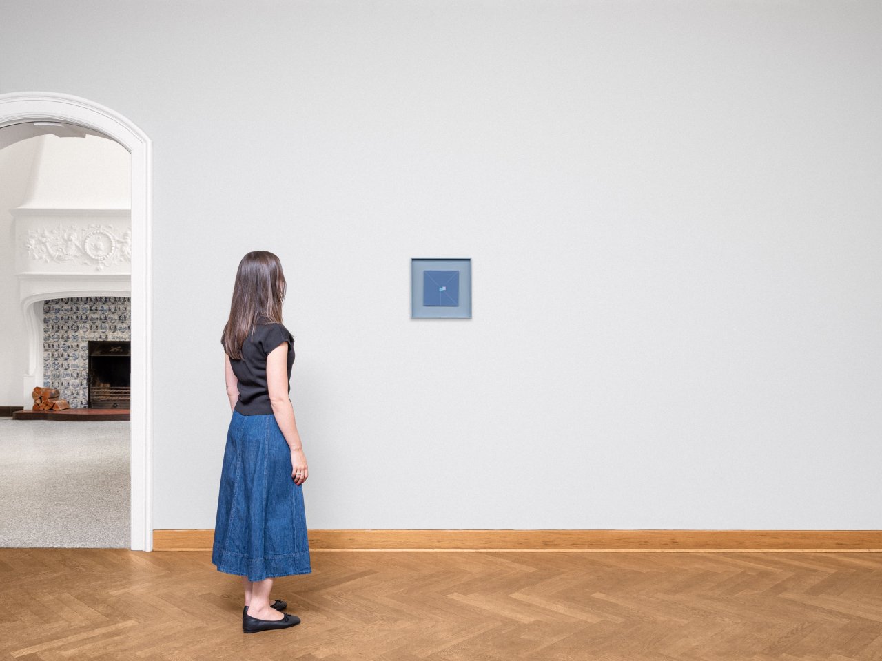 Auf diesem Bild ist das folgende Kunstwerk zu sehen: Henryk Stażewski. Ohne Titel. 1980.