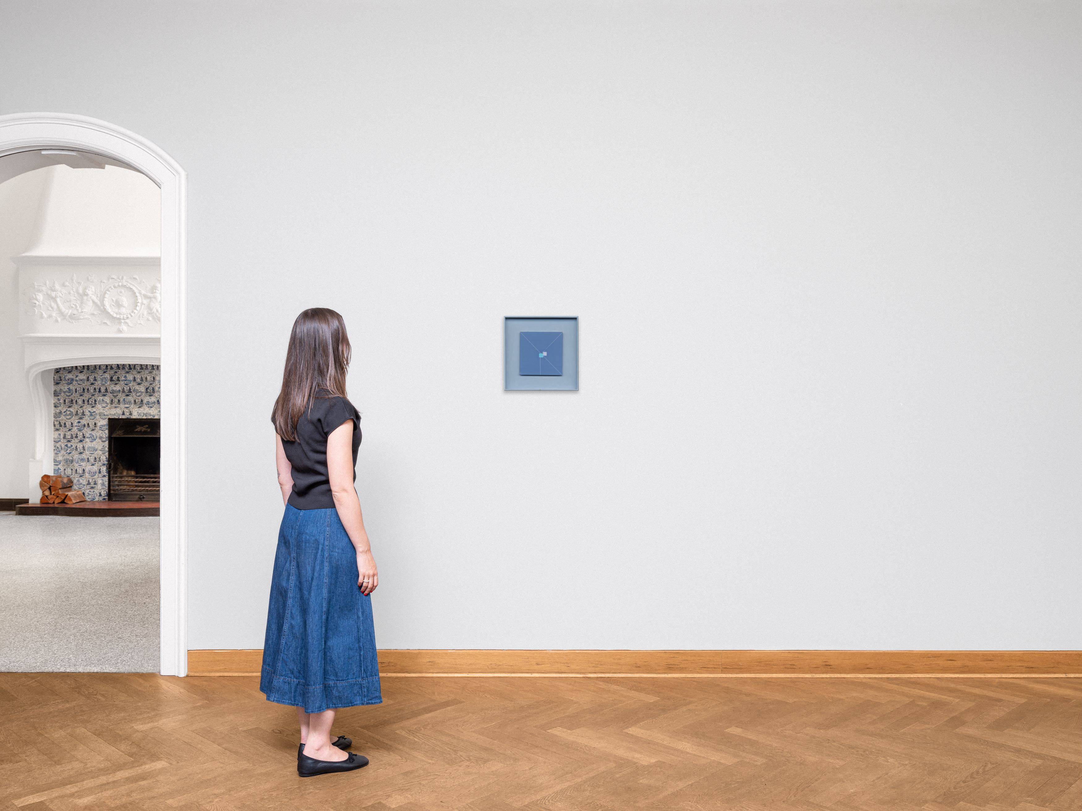 Auf diesem Bild ist das folgende Kunstwerk zu sehen: Henryk Stażewski. Ohne Titel. 1980.