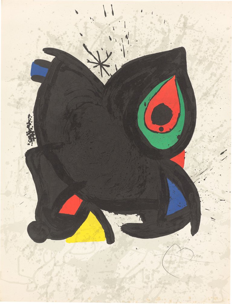 Auf diesem Bild ist das folgende Kunstwerk zu sehen: Joan Miró. „Grand Palais“. 1974.