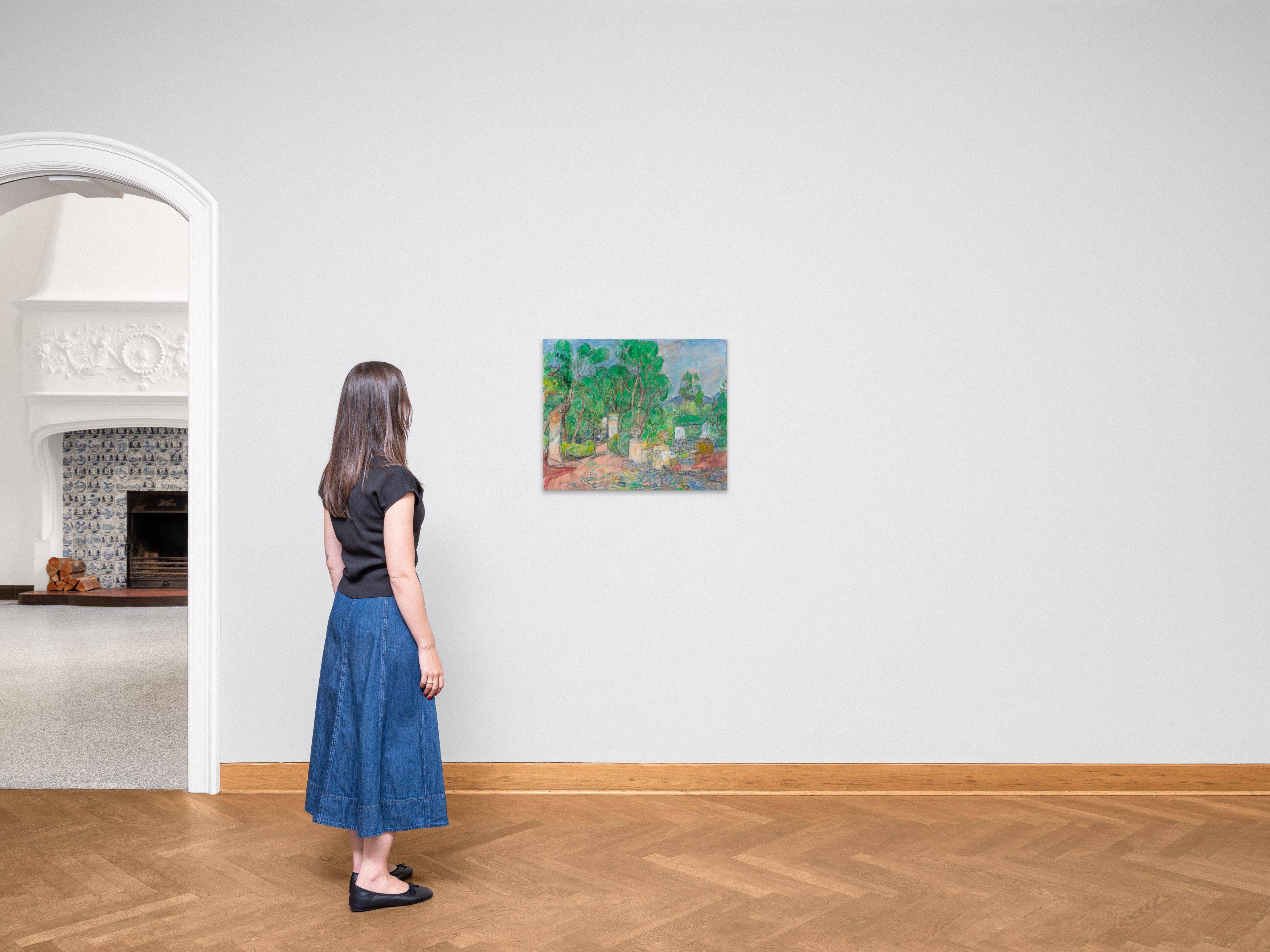 This picture shows the following artwork: Hans Purrmann. ”Parkweg der Villa Le Lagore (Skizze)”. 1965.