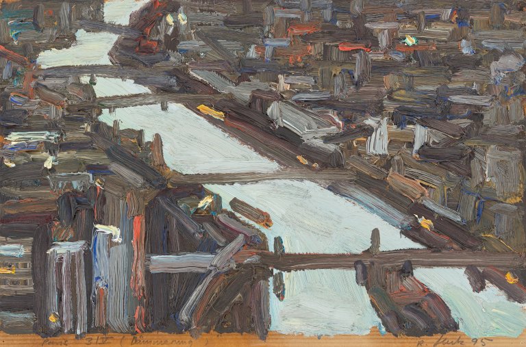 This picture shows the following artwork: Ralph Fleck. ”Paris 3/V (Dämmerung)”. 1995.