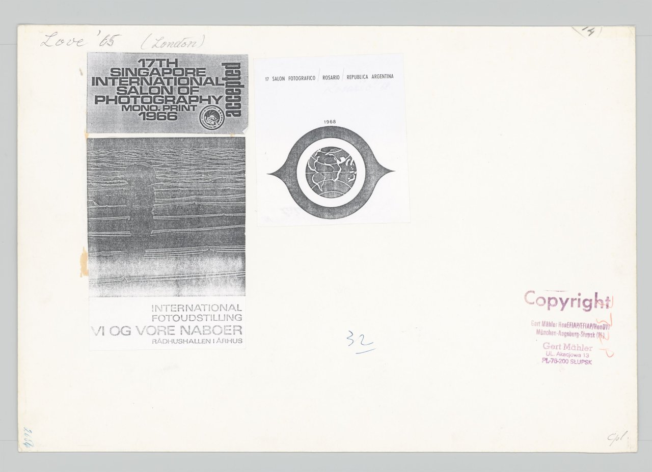 This picture shows the following artwork: Gert Mähler. ”Love '65 (London)”. 1965.
