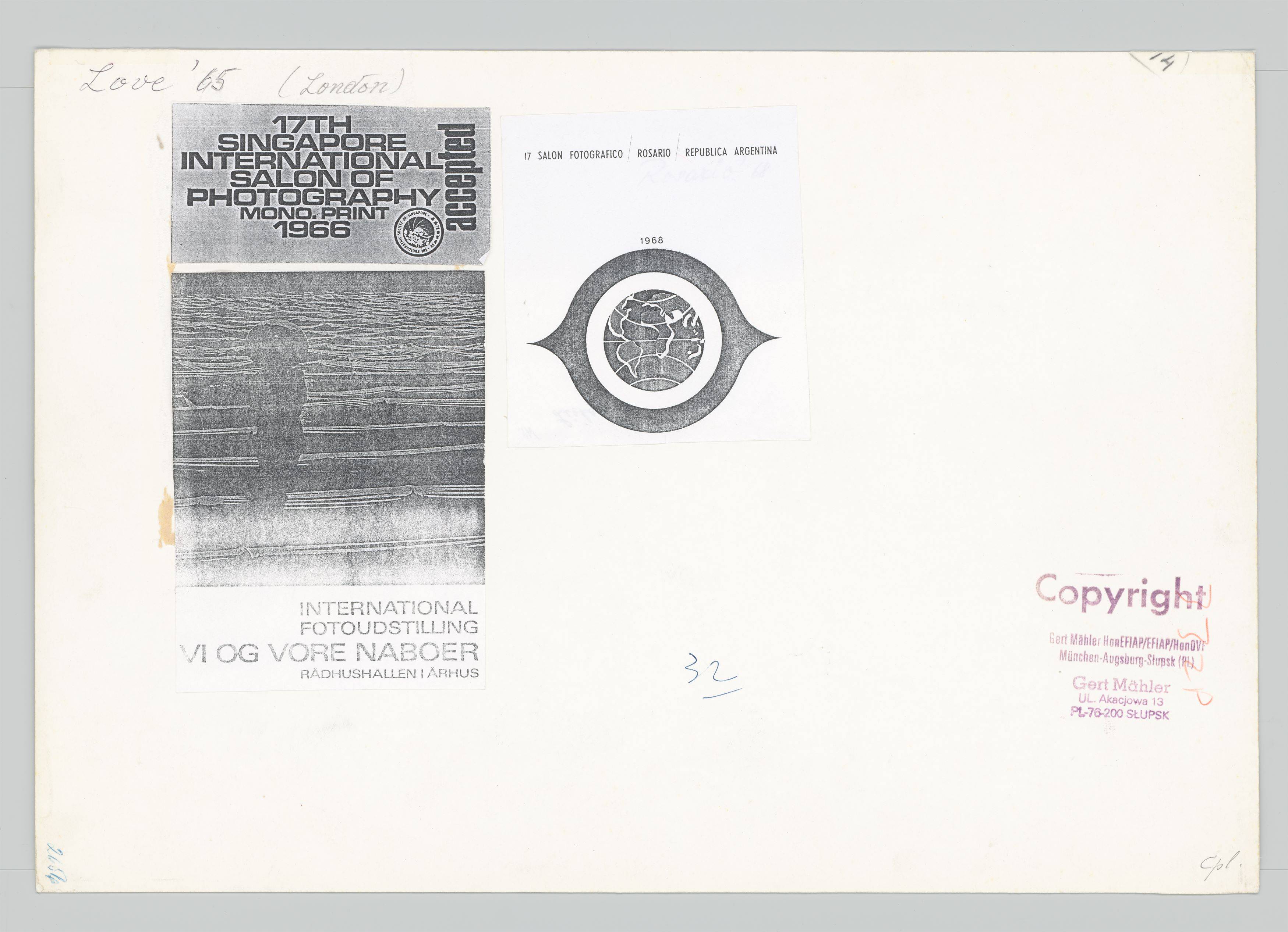 This picture shows the following artwork: Gert Mähler. ”Love '65 (London)”. 1965.