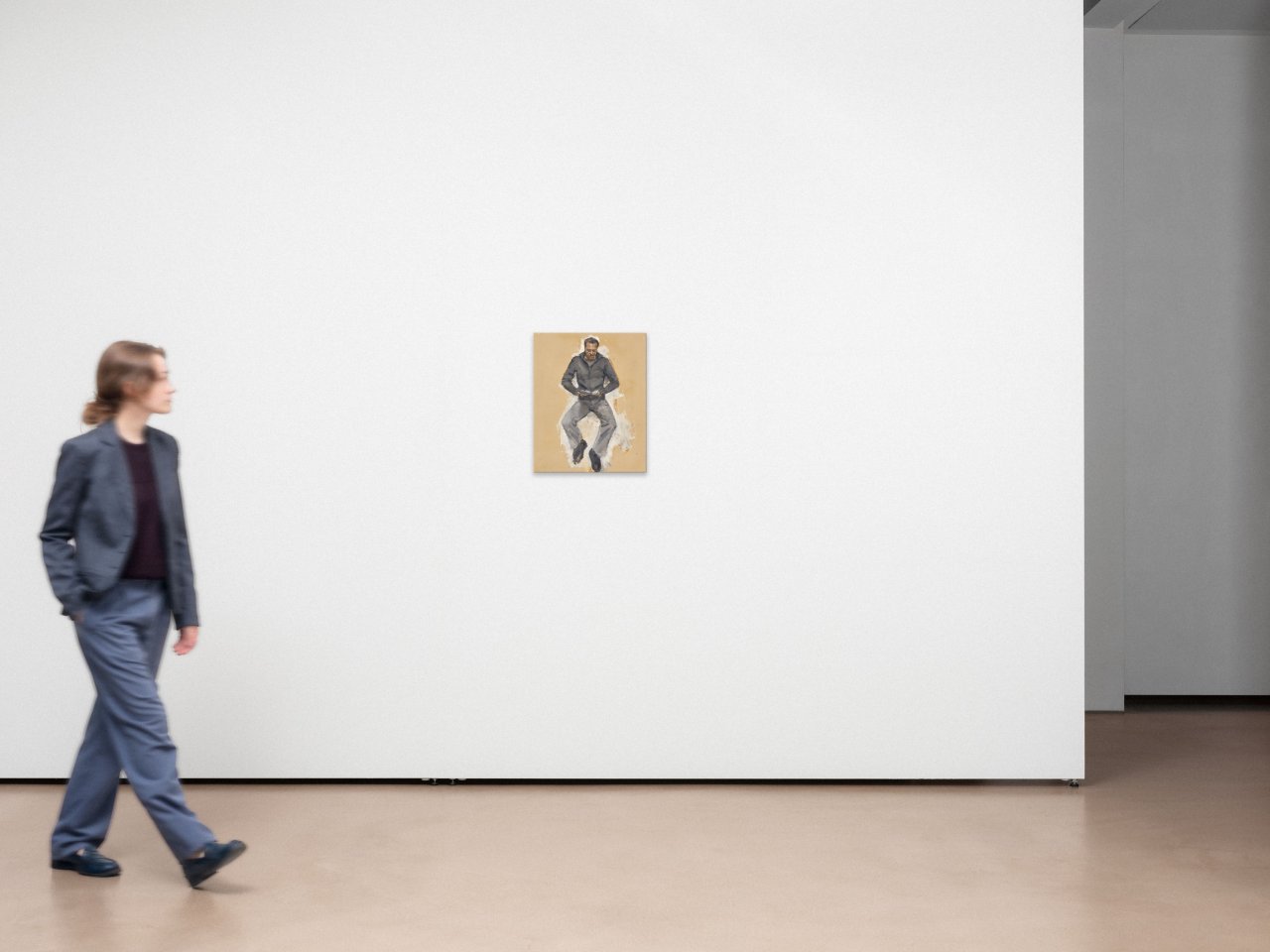 This picture shows the following artwork: Steven Black. Untitled (Man reading). 2003.