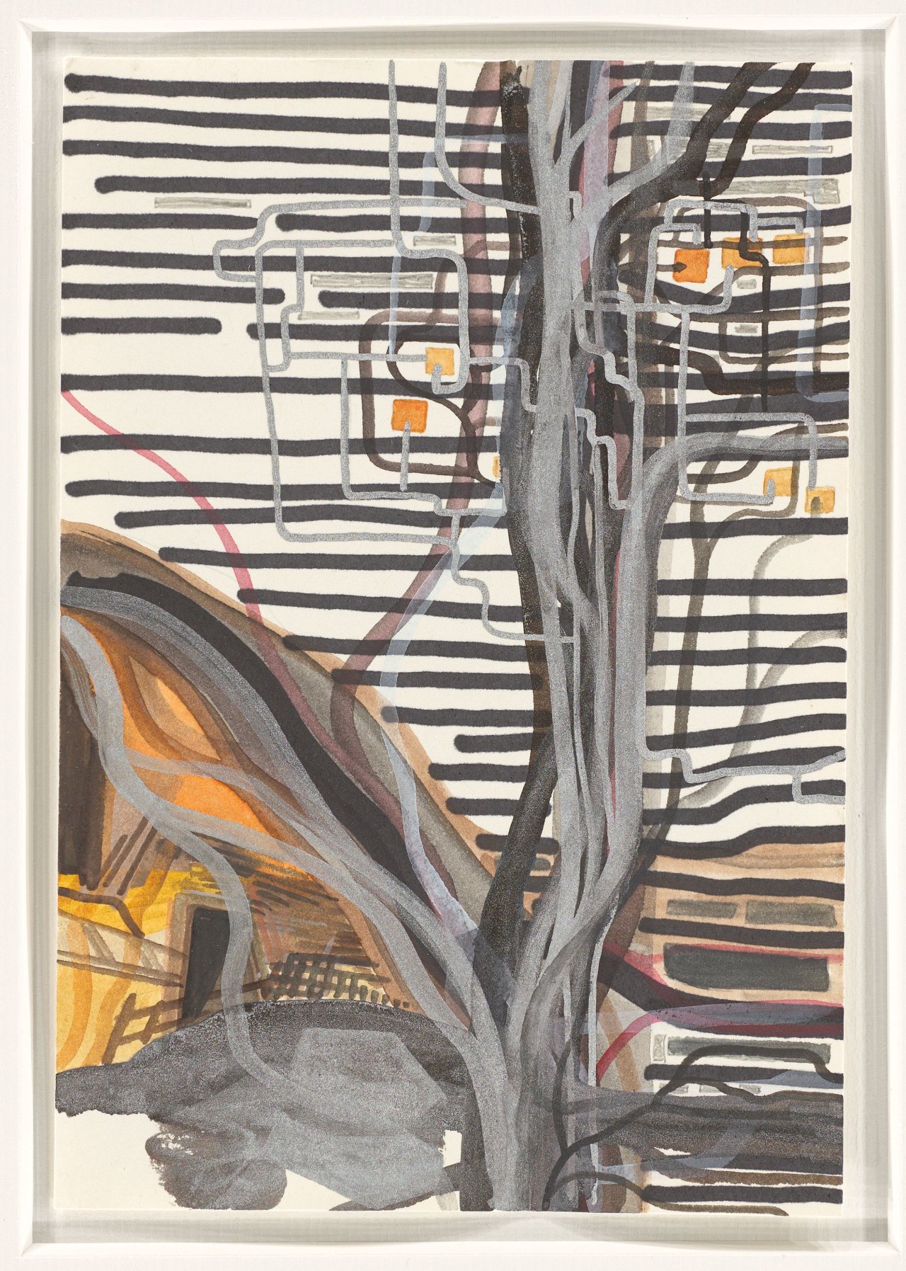 This picture shows the following artwork: Franz Ackermann. ”#44 going uptown”. 1998.