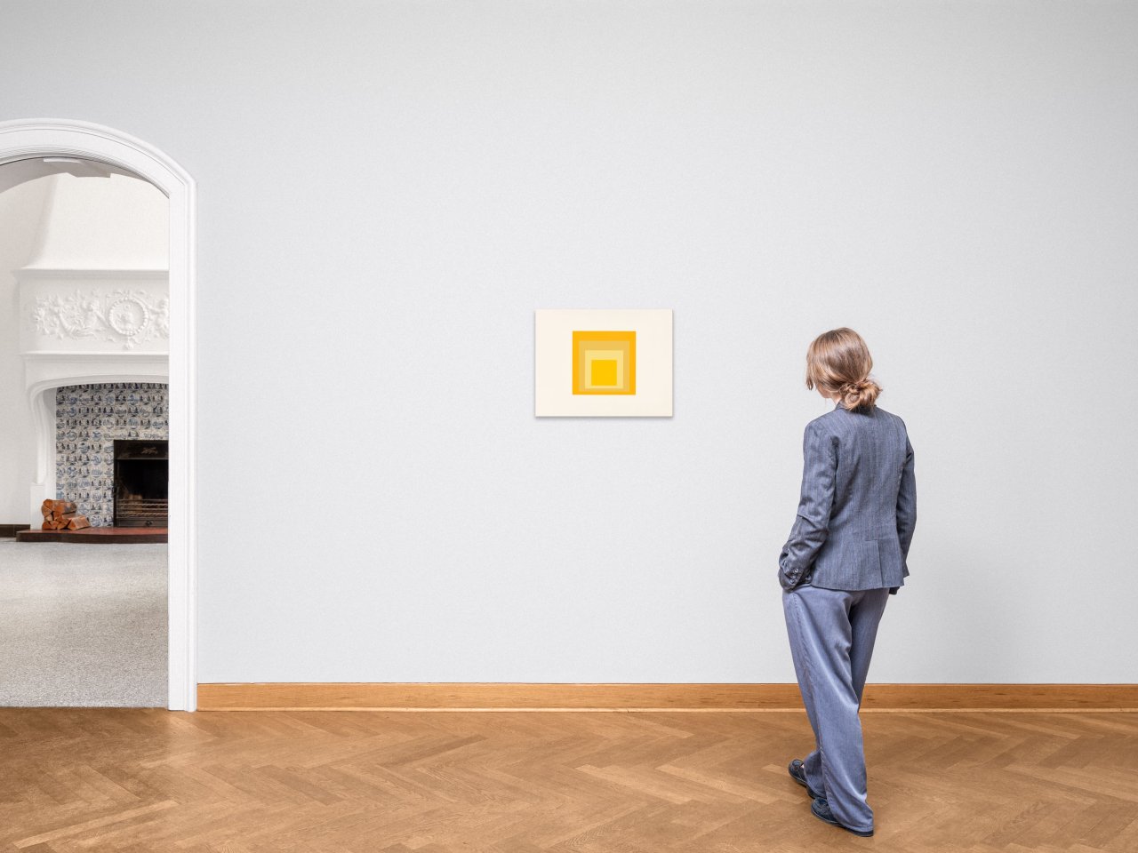 Auf diesem Bild ist das folgende Kunstwerk zu sehen: Josef Albers. „Easter“. 1965.