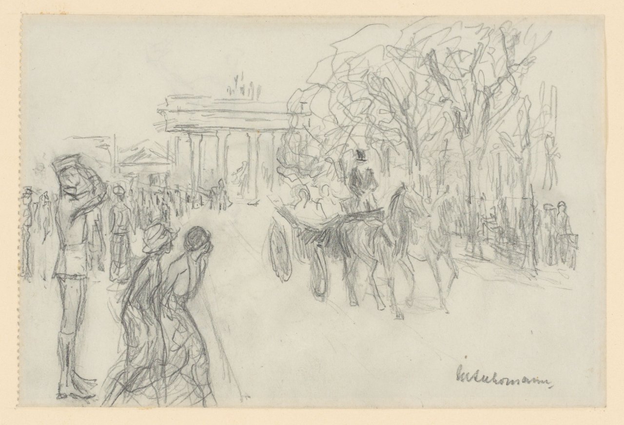 This picture shows the following artwork: Max Liebermann. ”Berlin ,Unter den Linden' mit Brandenburger Tor”. 1910/11.