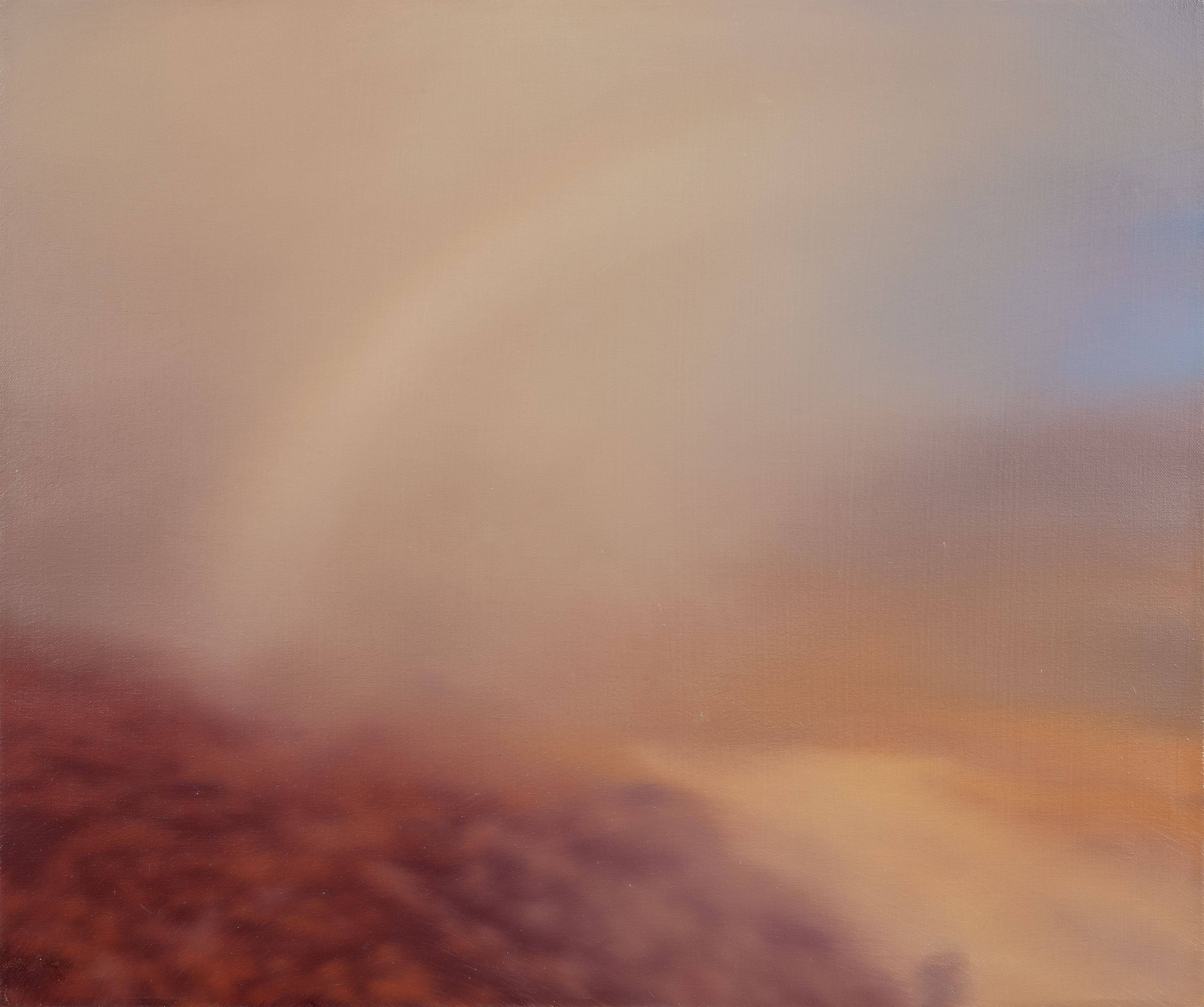 Auf diesem Bild ist das folgende Kunstwerk zu sehen: Gerhard Richter. „Kleine Teyde-Landschaft“. 1971.