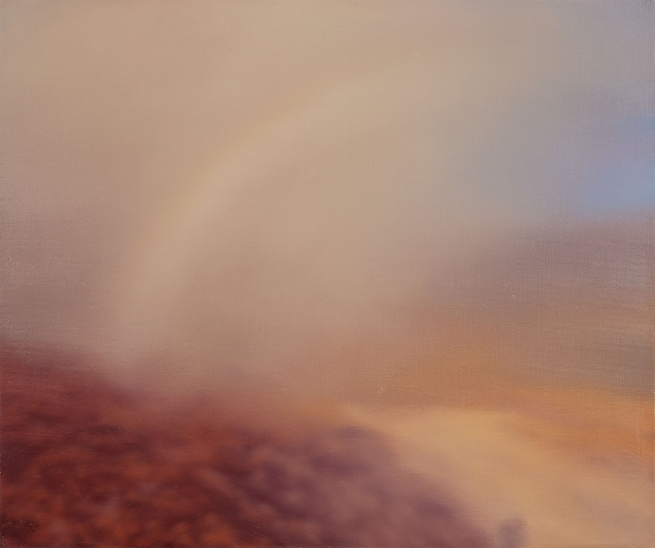 Auf diesem Bild ist das folgende Kunstwerk zu sehen: Gerhard Richter. „Kleine Teyde-Landschaft“. 1971.