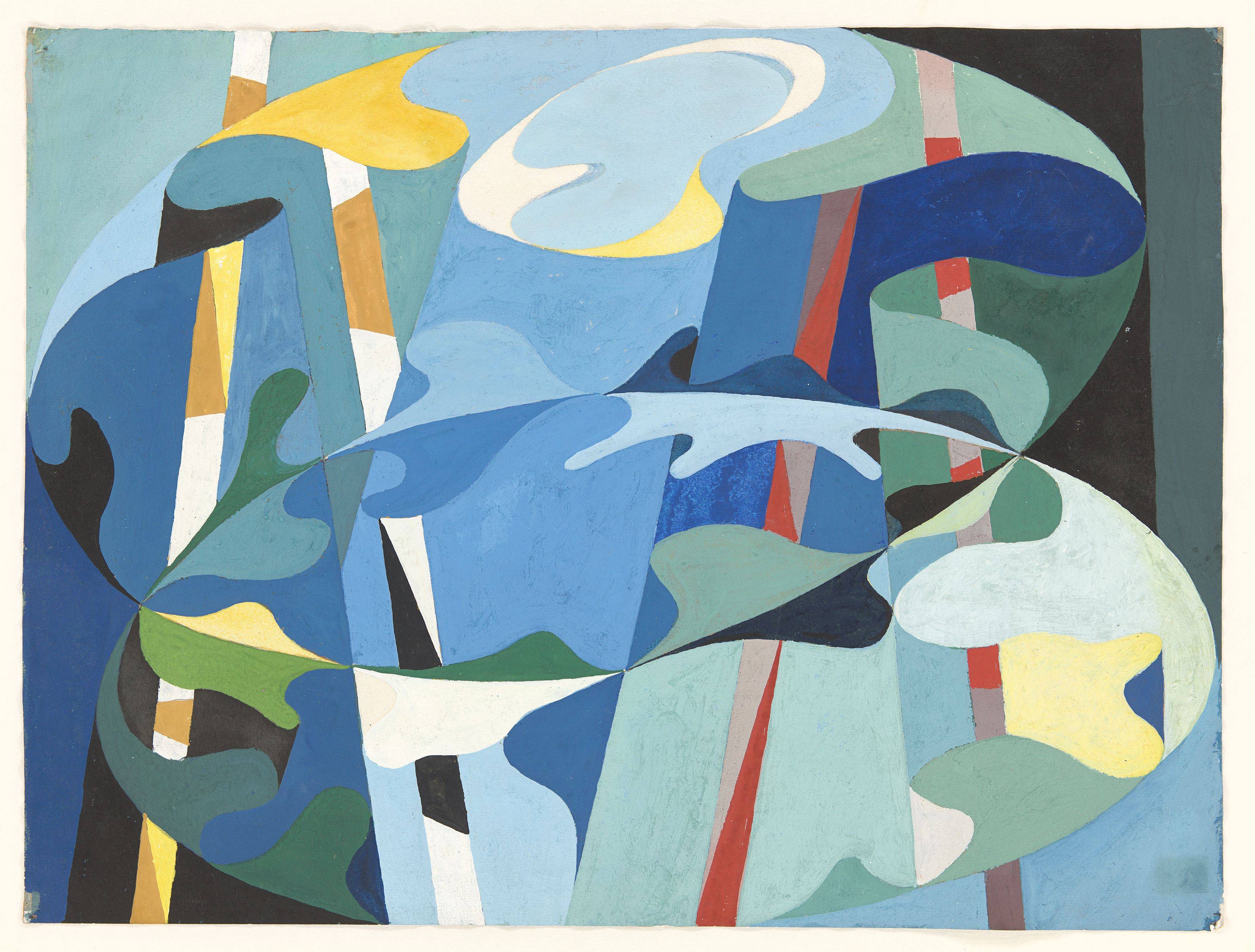 This picture shows the following artwork: Erich Müller-Kraus. Untitled. Circa 1954.