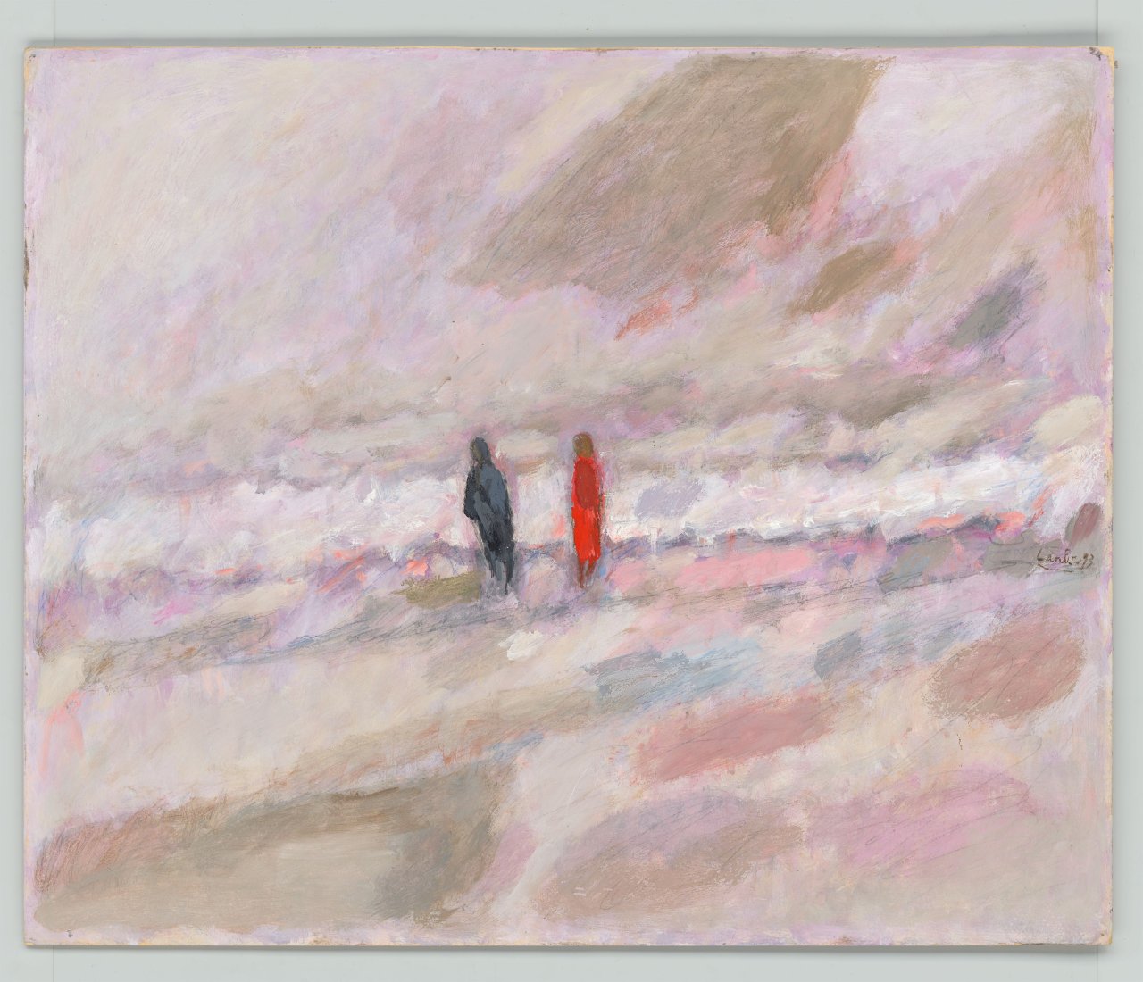 Auf diesem Bild ist das folgende Kunstwerk zu sehen: Hans Laabs. „Das Paar am Meer“. 1993.