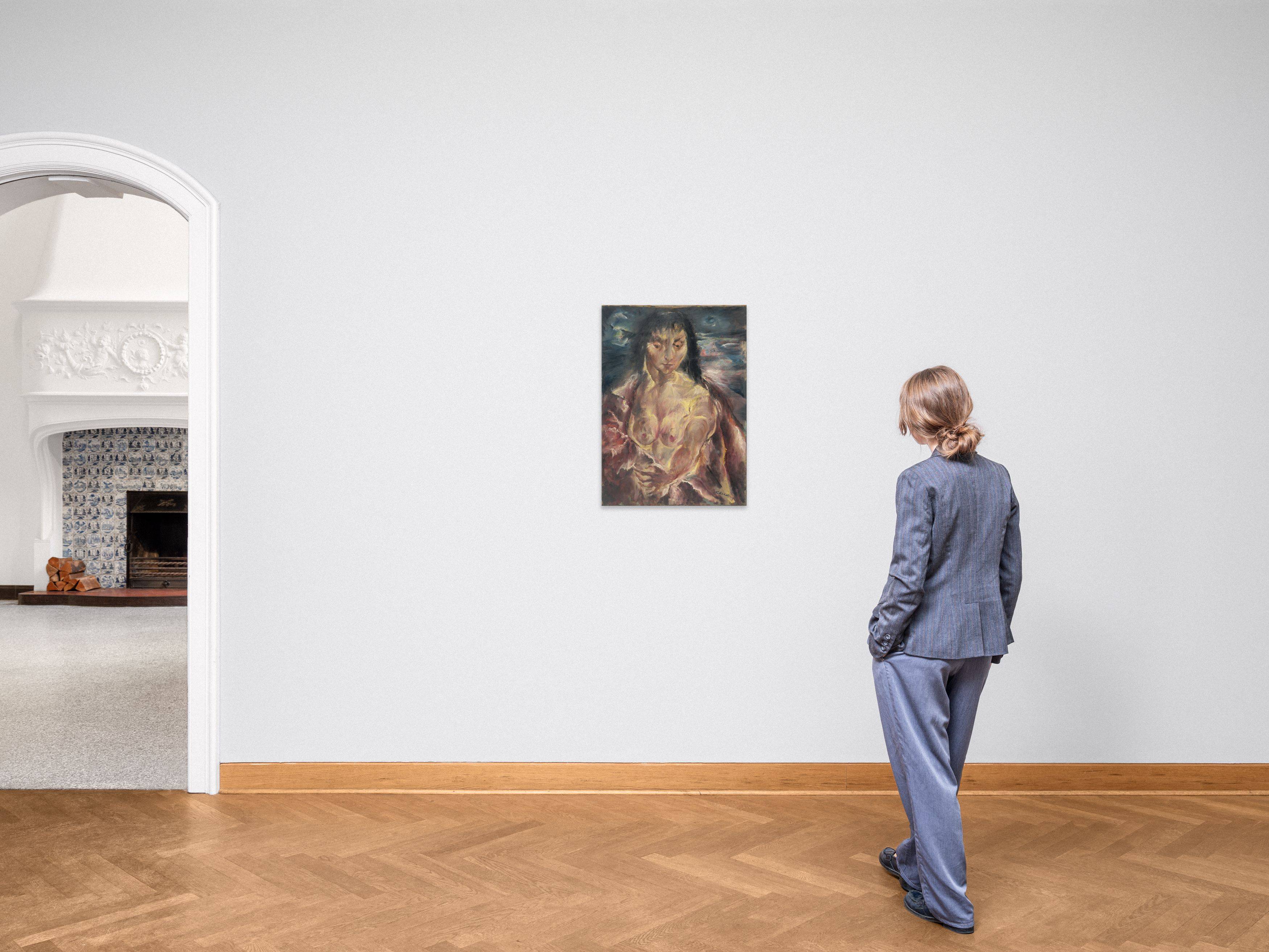 This picture shows the following artwork: Wilhelm Kohlhoff. ”Frauenhalbakt (Kathrin)”. Circa 1920.