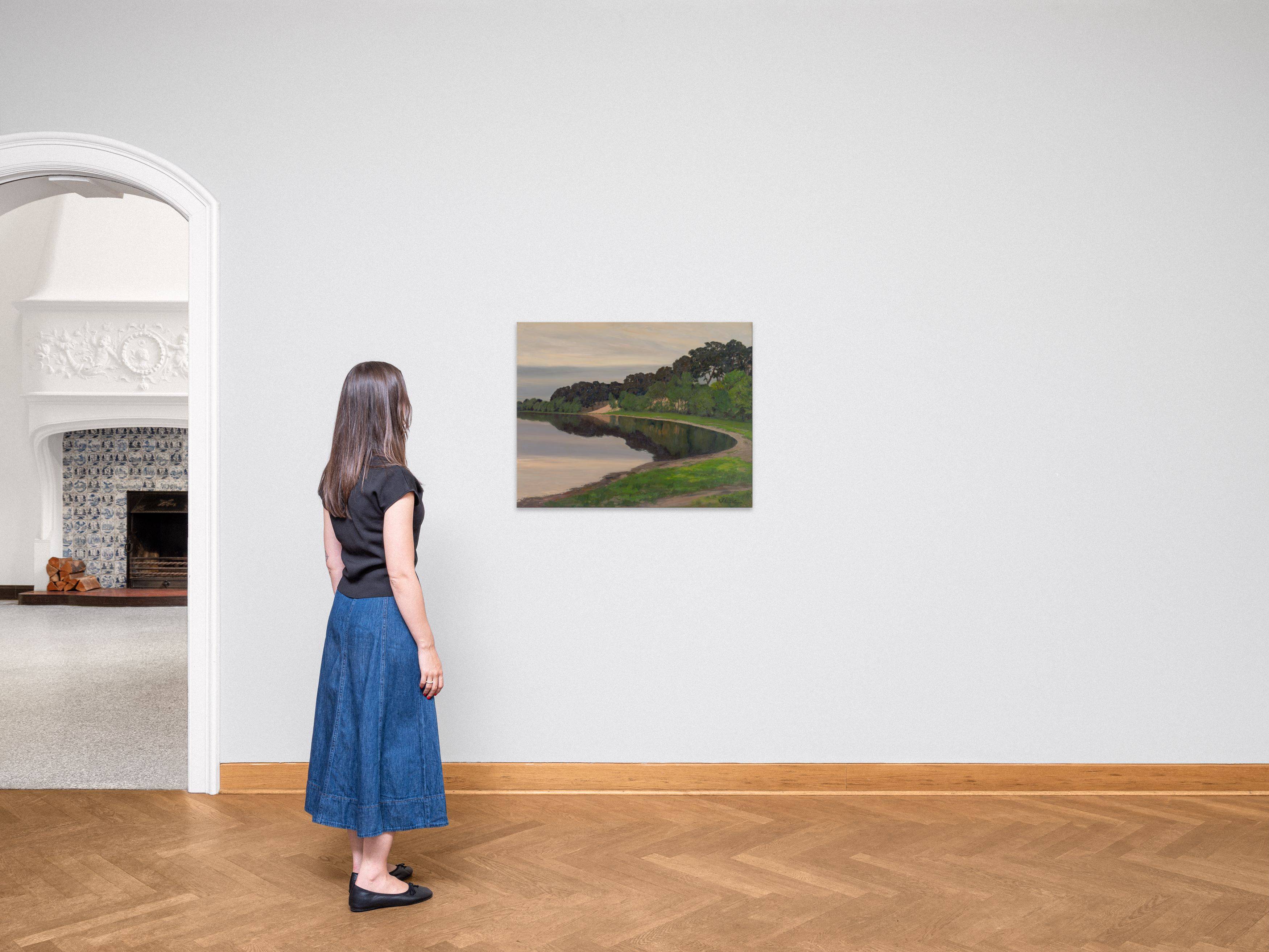 This picture shows the following artwork: Walter Leistikow. Lake in the Mark Brandenburg.