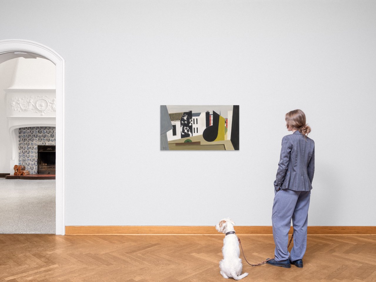This picture shows the following artwork: Werner Heldt. ”Stilleben mit Häusern (Sonntagnachmittag)”. 1952.