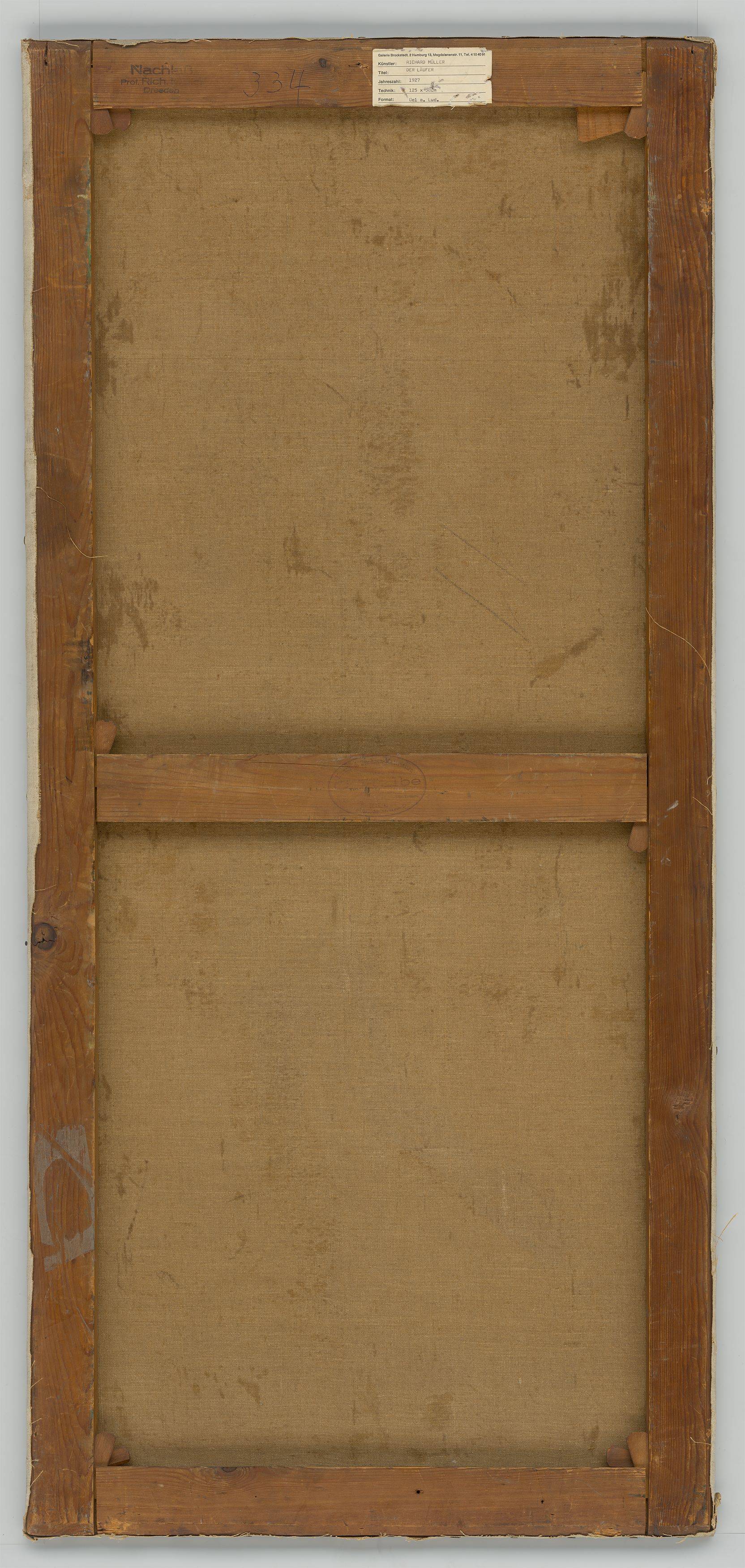 This picture shows the following artwork: Richard Müller. ”Der Läufer”. 1927.