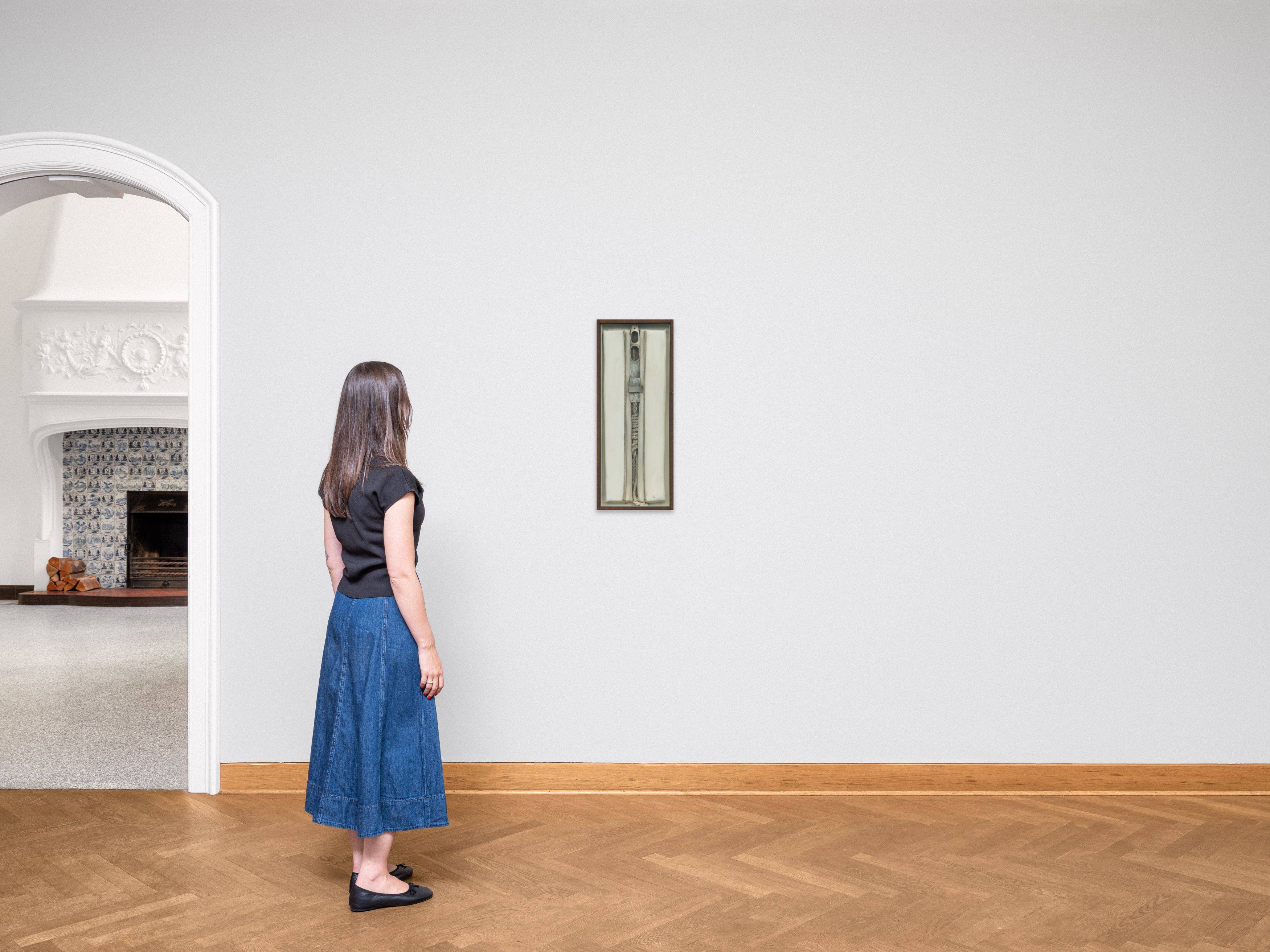 Auf diesem Bild ist das folgende Kunstwerk zu sehen: Karl Fred Dahmen. „Montagekasten mit Seil“. 1969.