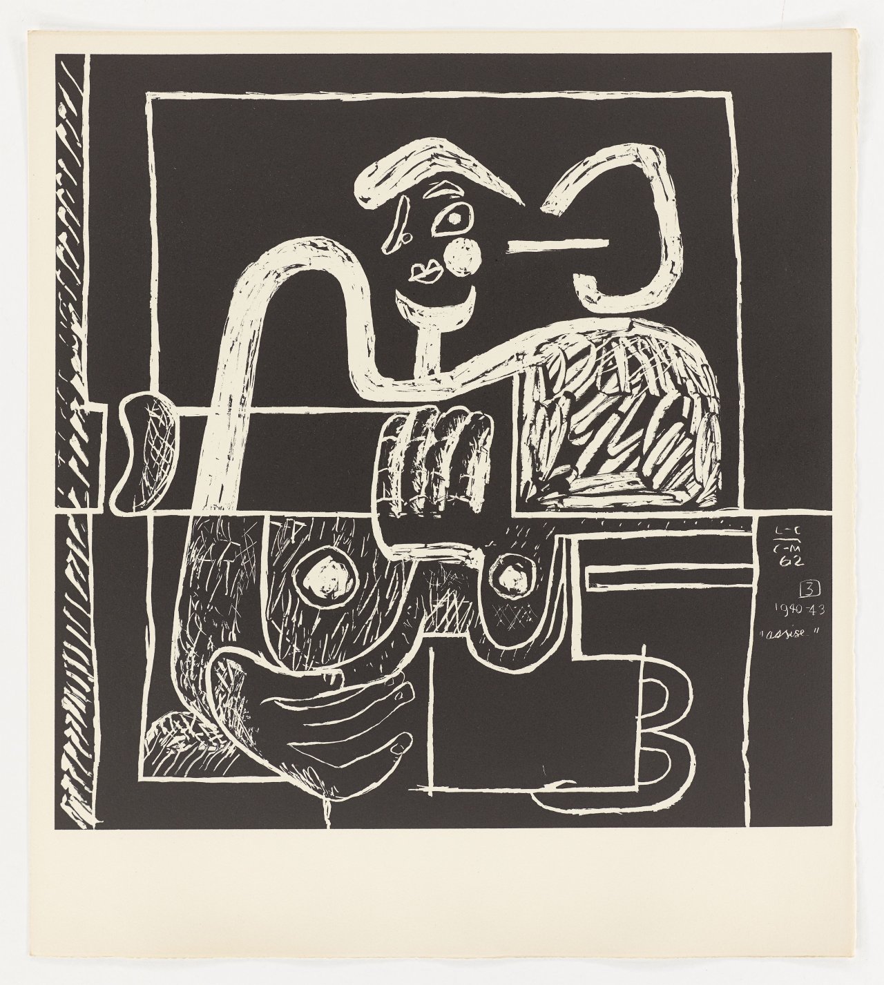 This picture shows the following artwork:  Le Corbusier. „La mer est toujours présente“. 1962.