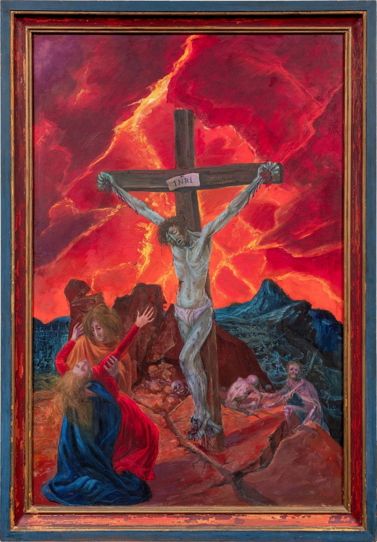 Auf diesem Bild ist das folgende Kunstwerk zu sehen: Otto Dix. „Kreuzigung“. 1943.