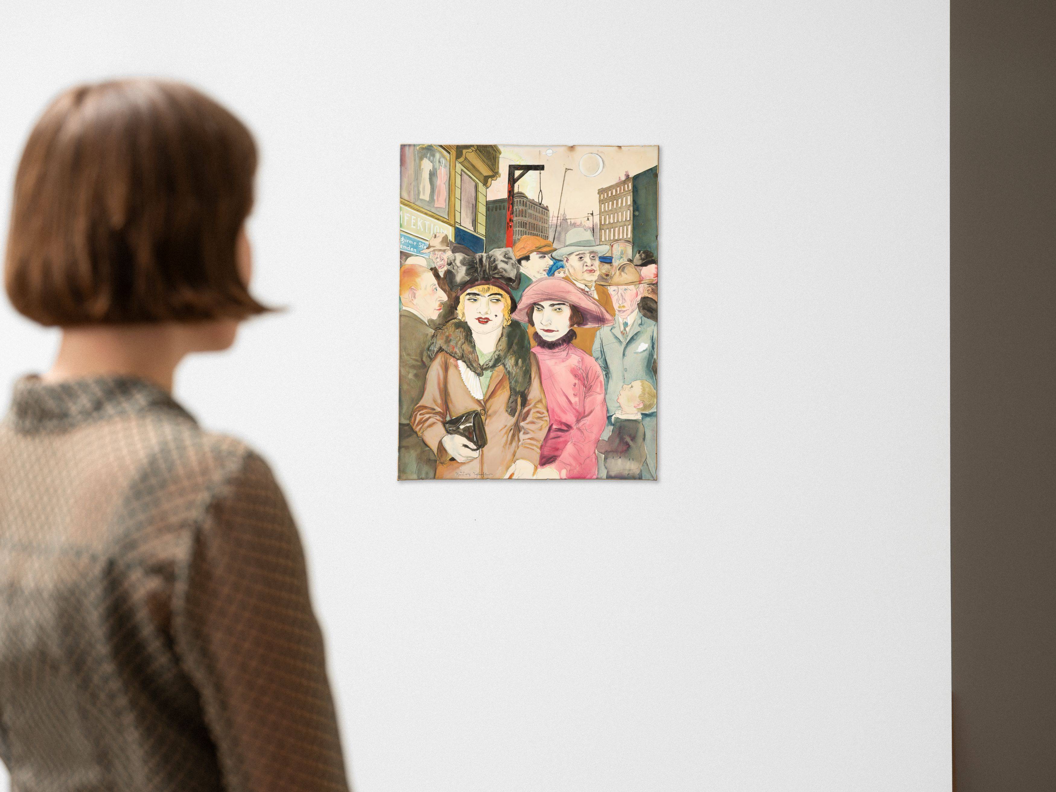 Auf diesem Bild ist das folgende Kunstwerk zu sehen: Rudolf Schlichter. Hausvogteiplatz. 1926.