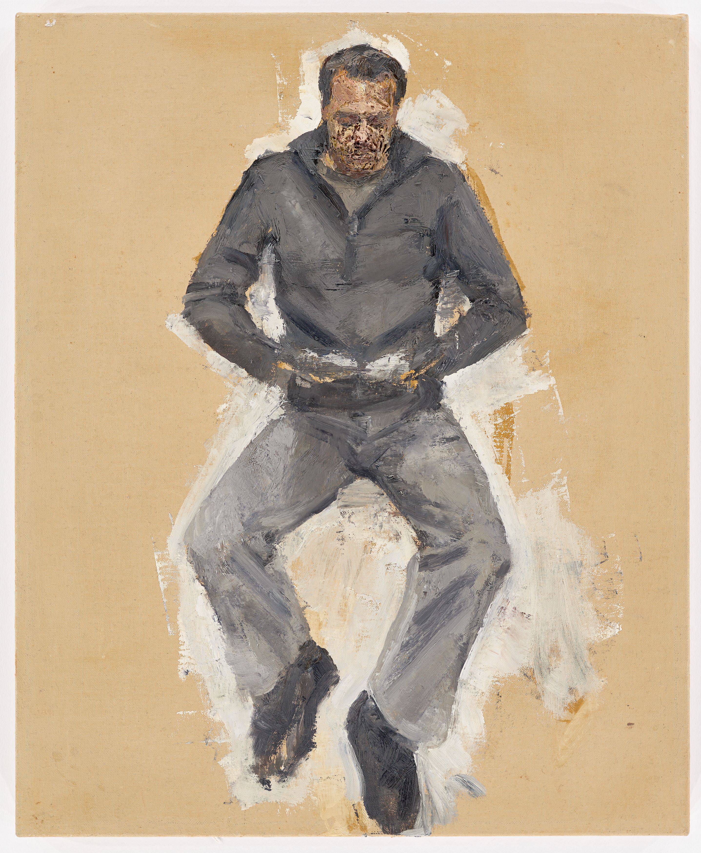 This picture shows the following artwork: Steven Black. Untitled (Man reading). 2003.