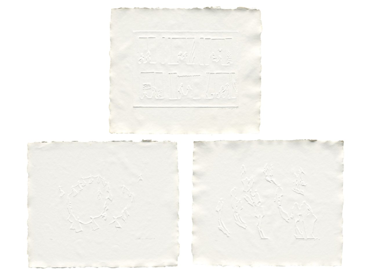 Auf diesem Bild ist das folgende Kunstwerk zu sehen: Werner Berges. „Begegnungen“. 1982.