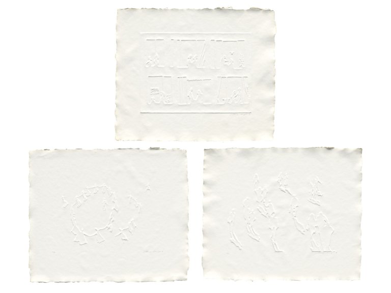 Auf diesem Bild ist das folgende Kunstwerk zu sehen: Werner Berges. „Begegnungen“. 1982.