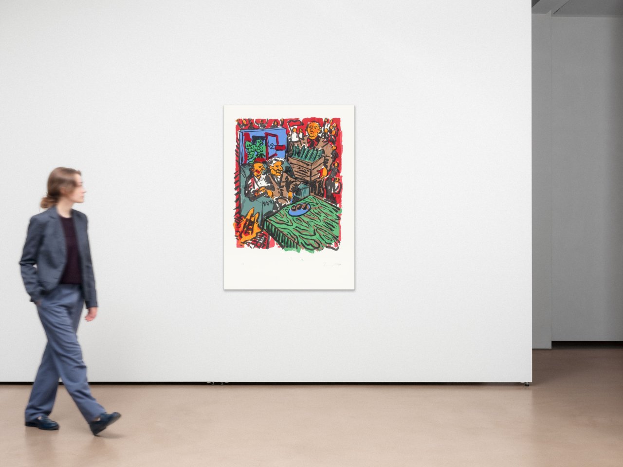 This picture shows the following artwork: Jörg Immendorff. ”3. Oktober 1990”. 1998.