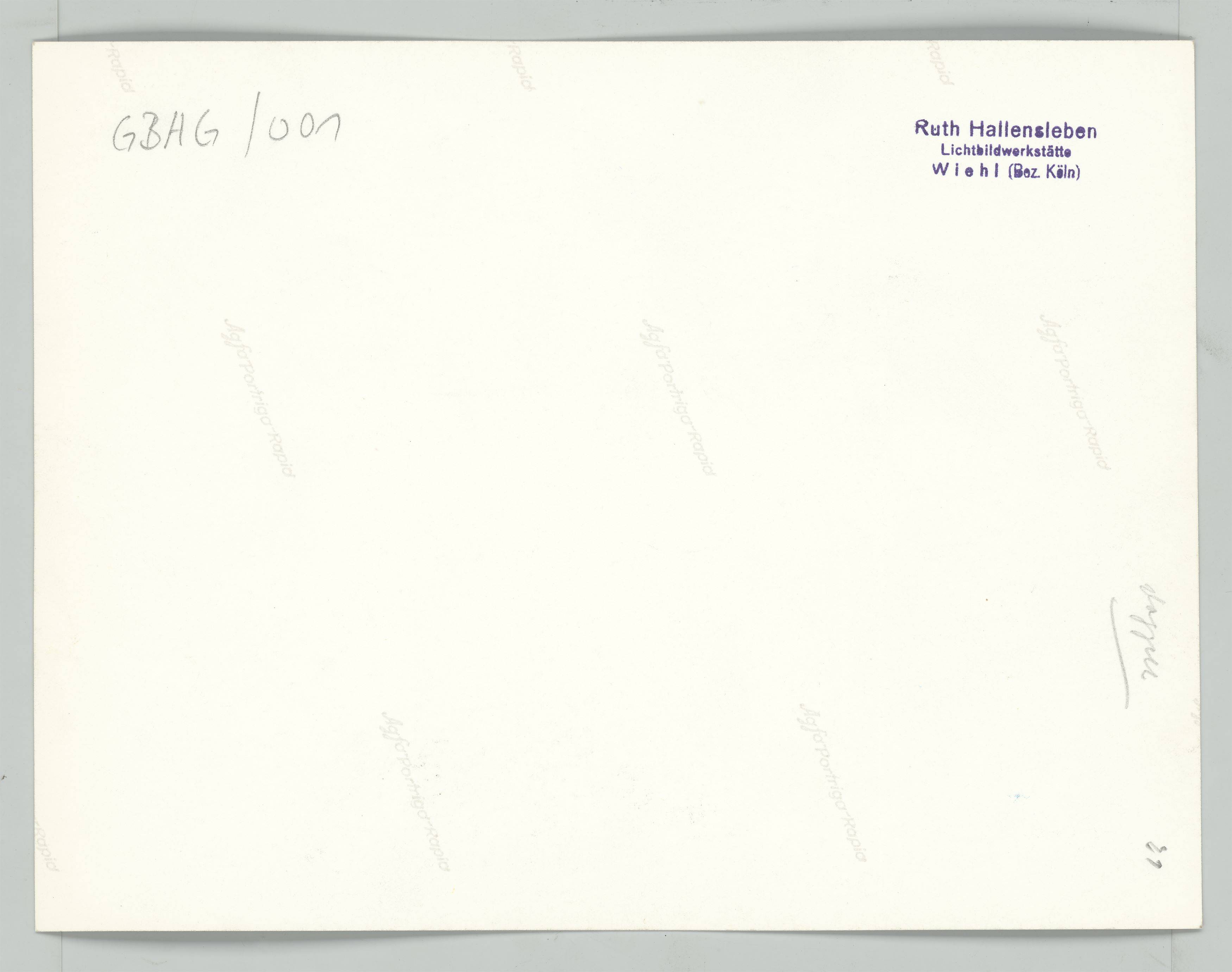 This picture shows the following artwork: Ruth Hallensleben. GBAG [Werksareal der Gelsenberg-Benzin AG in Gelsenkirchen-Horst]. Early 1950s.