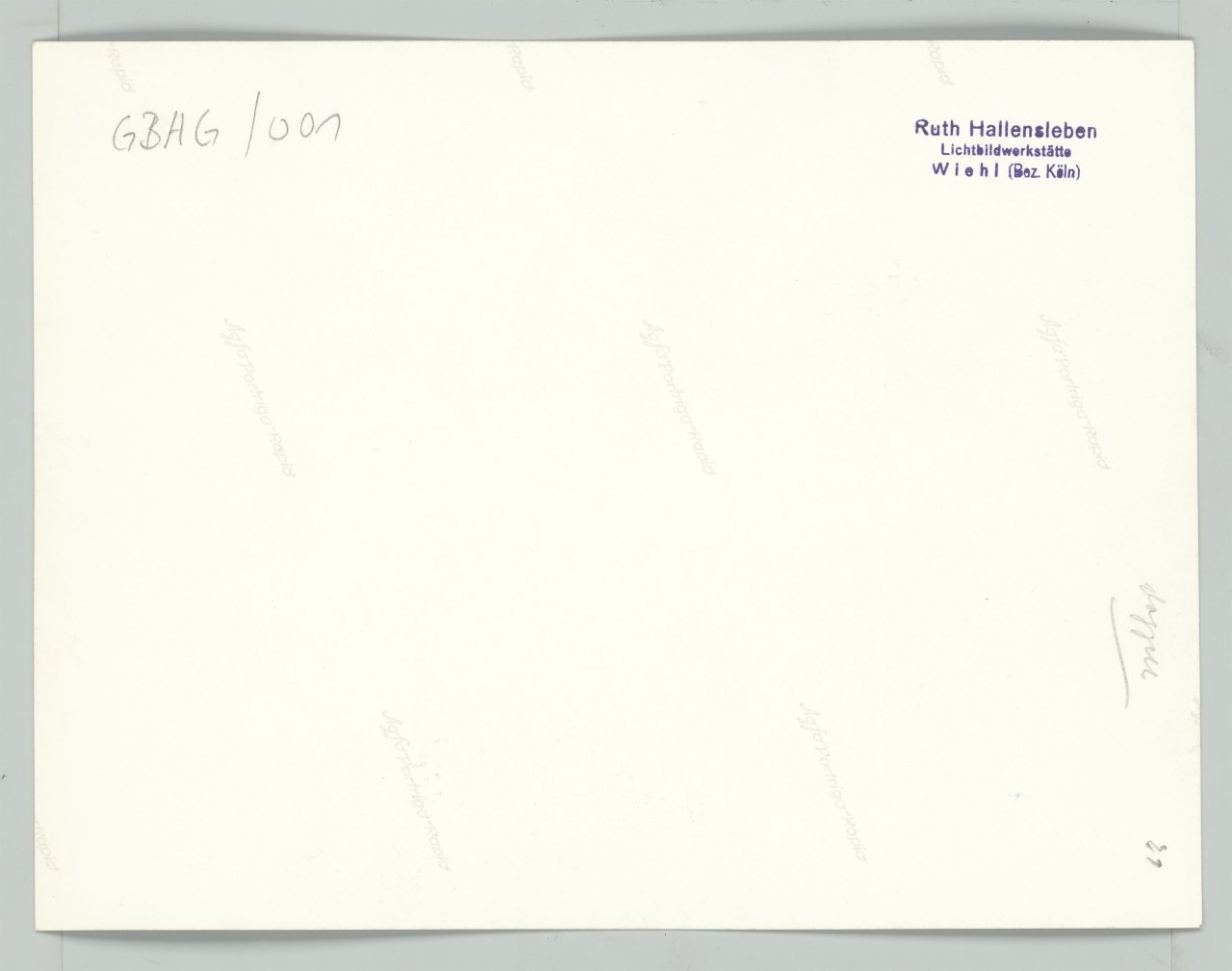 This picture shows the following artwork: Ruth Hallensleben. GBAG [Werksareal der Gelsenberg-Benzin AG in Gelsenkirchen-Horst]. Early 1950s.