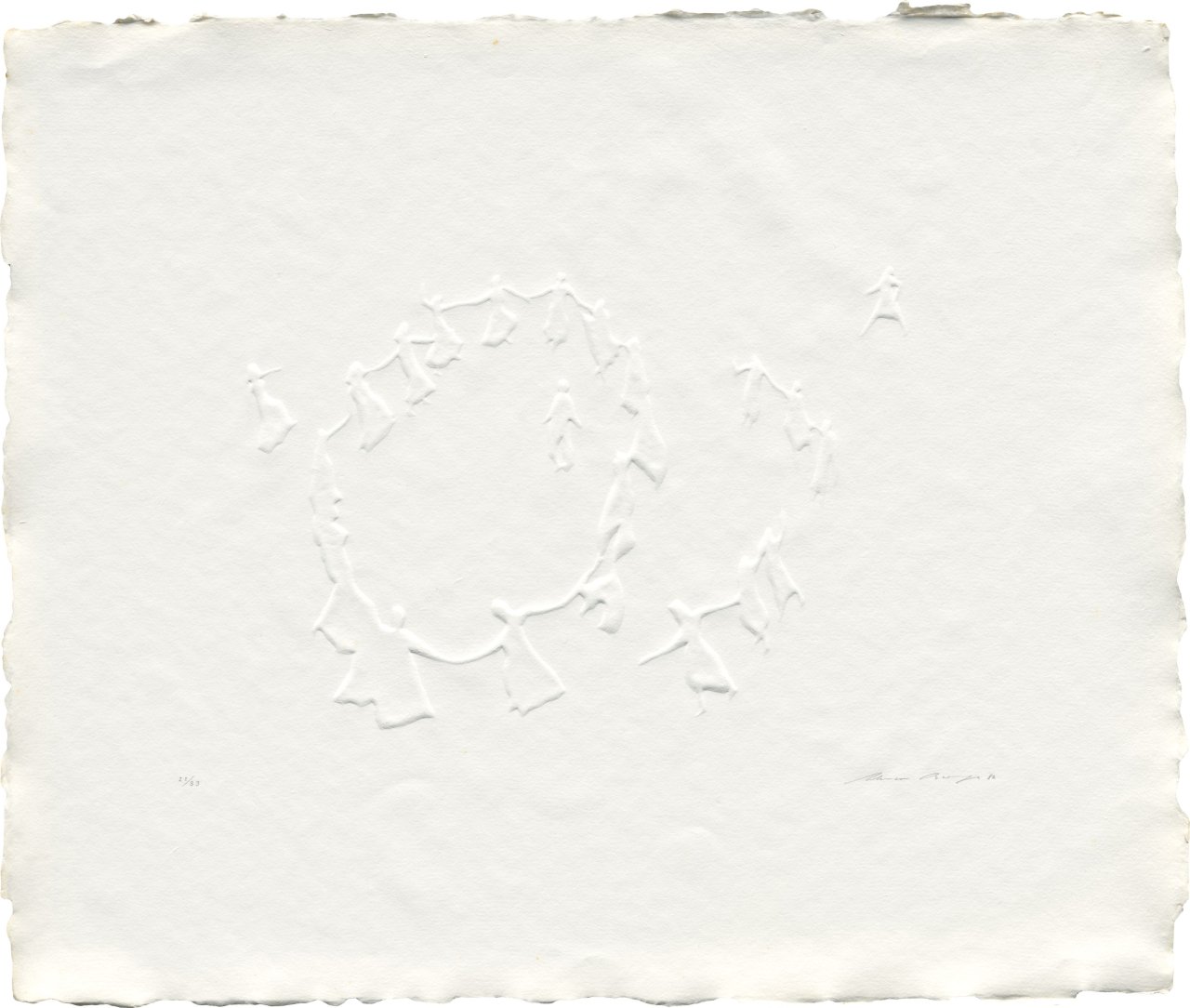 Auf diesem Bild ist das folgende Kunstwerk zu sehen: Werner Berges. „Begegnungen“. 1982.