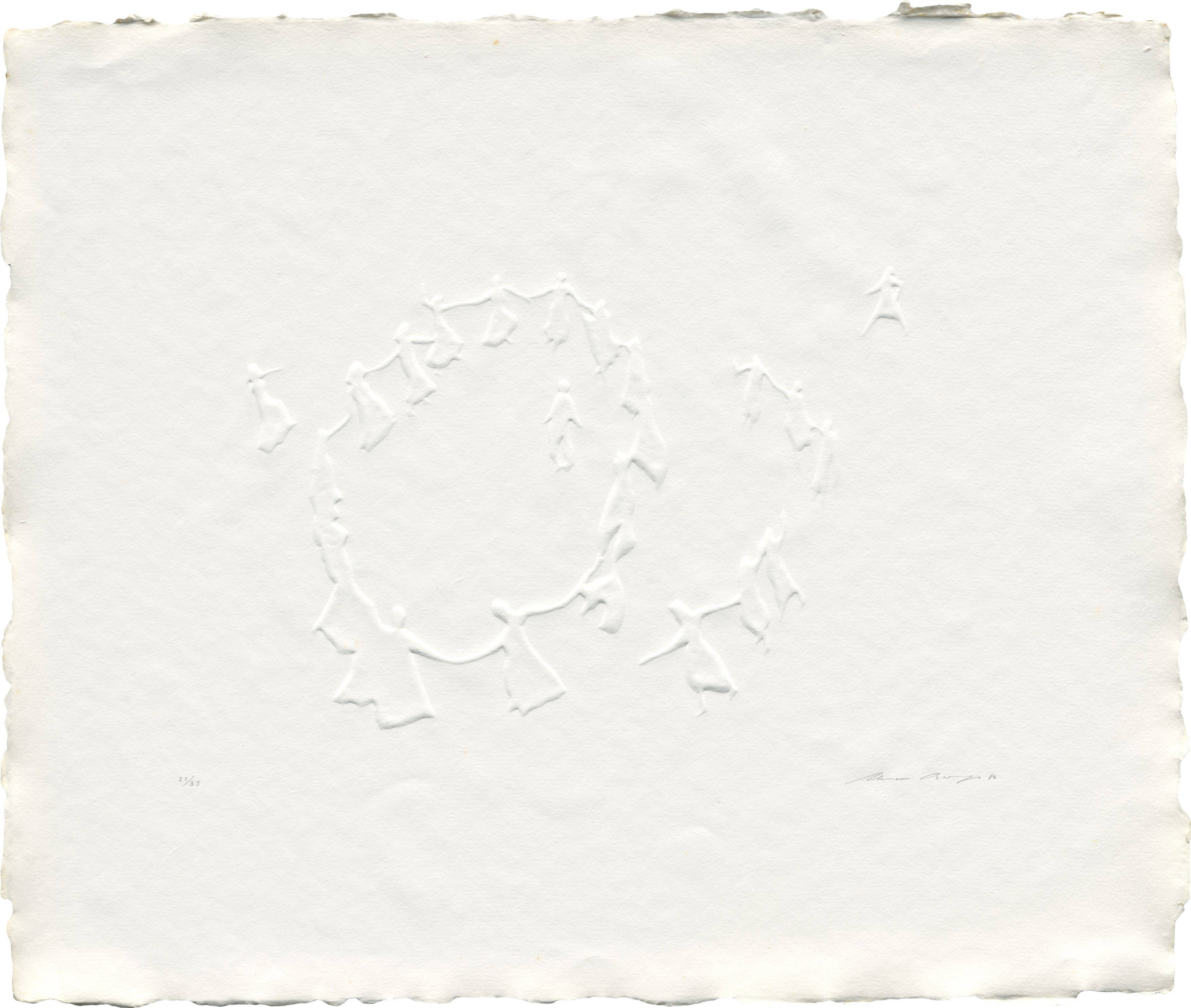 Auf diesem Bild ist das folgende Kunstwerk zu sehen: Werner Berges. „Begegnungen“. 1982.