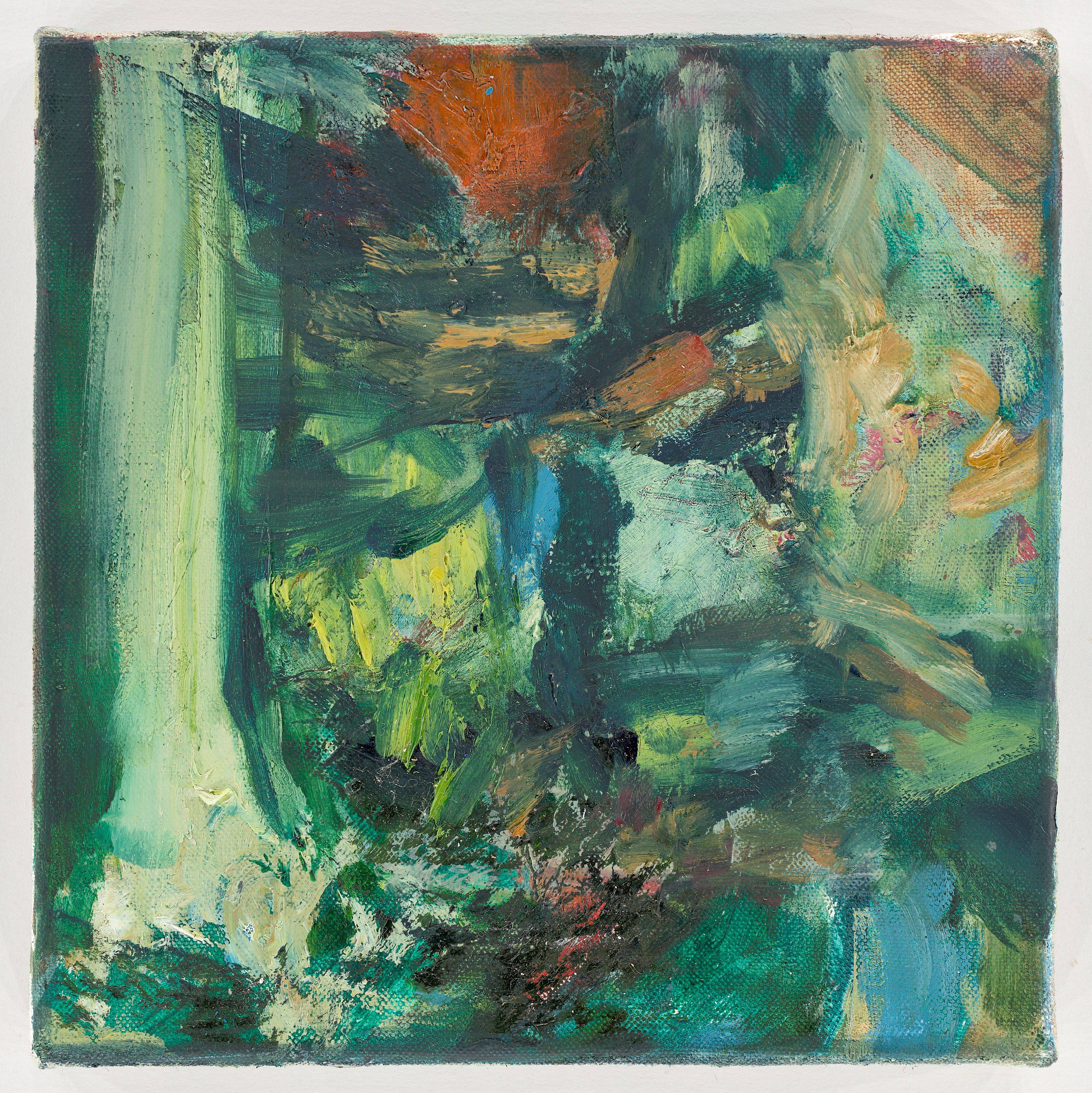 Auf diesem Bild ist das folgende Kunstwerk zu sehen: Sarah Cunningham. „Woodland Window“. 2021.